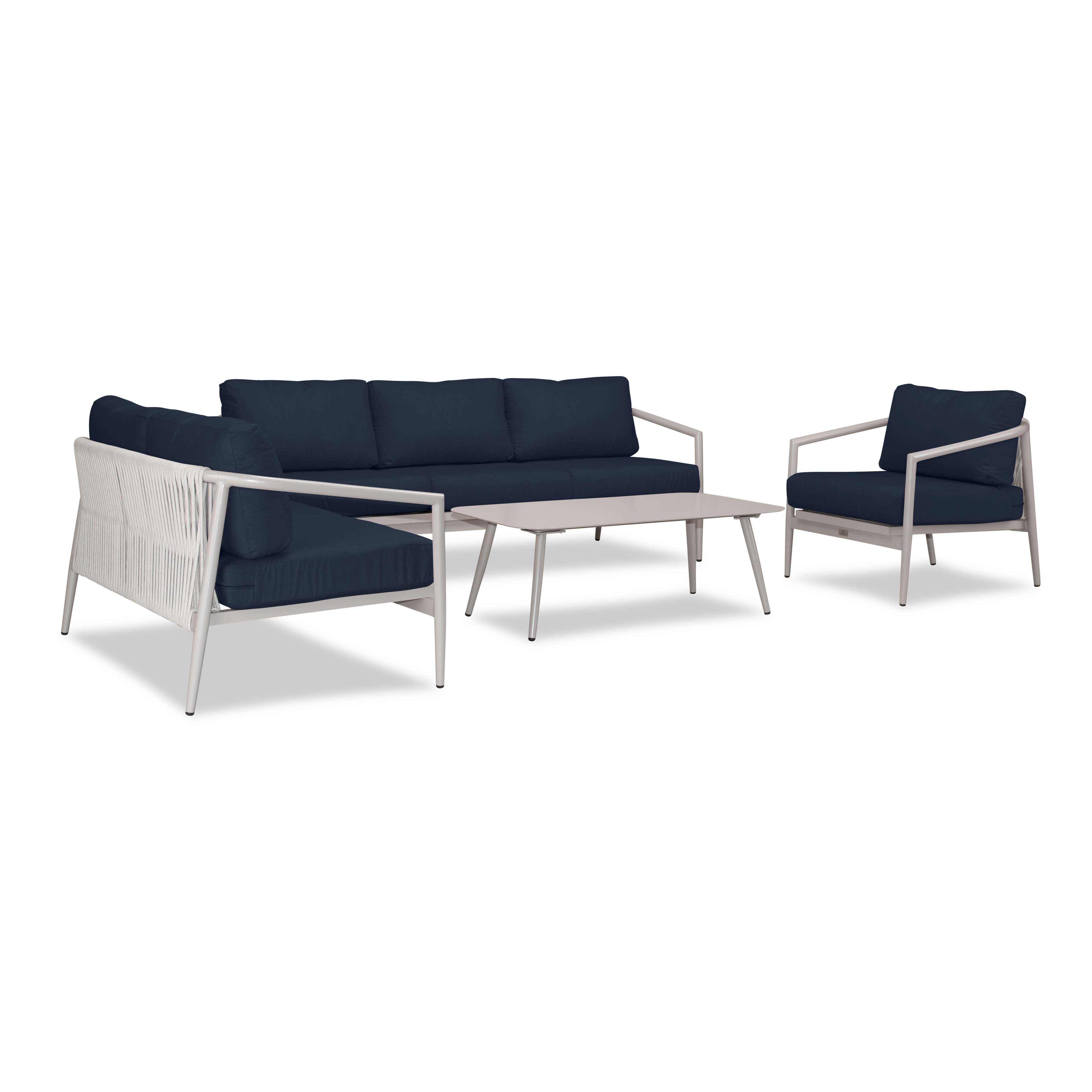 Olio 4 Piece Sofa Loveseat Set#Finish_Urban Stone#Fabric_Spectrum Indigo