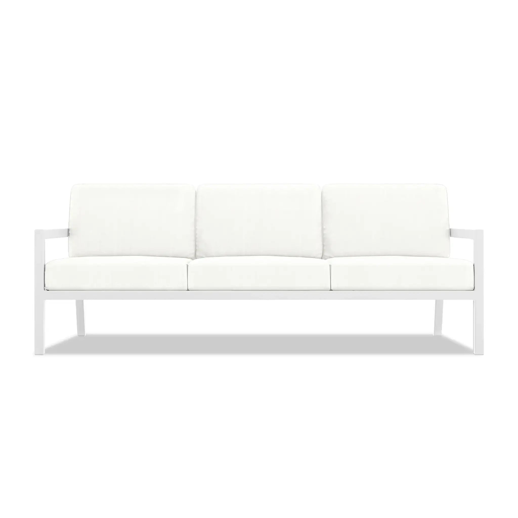 Pacifica Classic 3 Piece Sofa Set#Finish_White#Fabric_Canvas Natural
