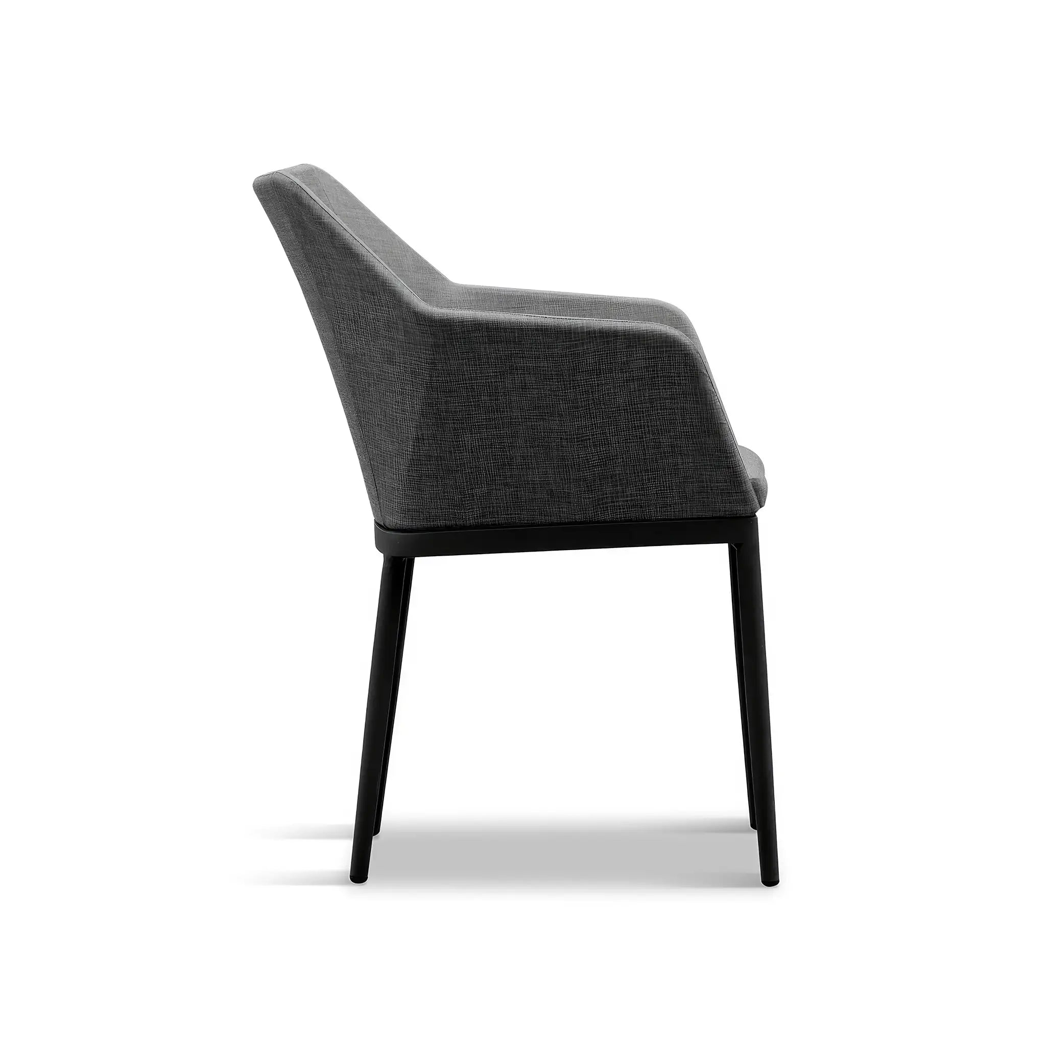 Harmonia Living Tailor Aluminum Dining Chair - Black 5