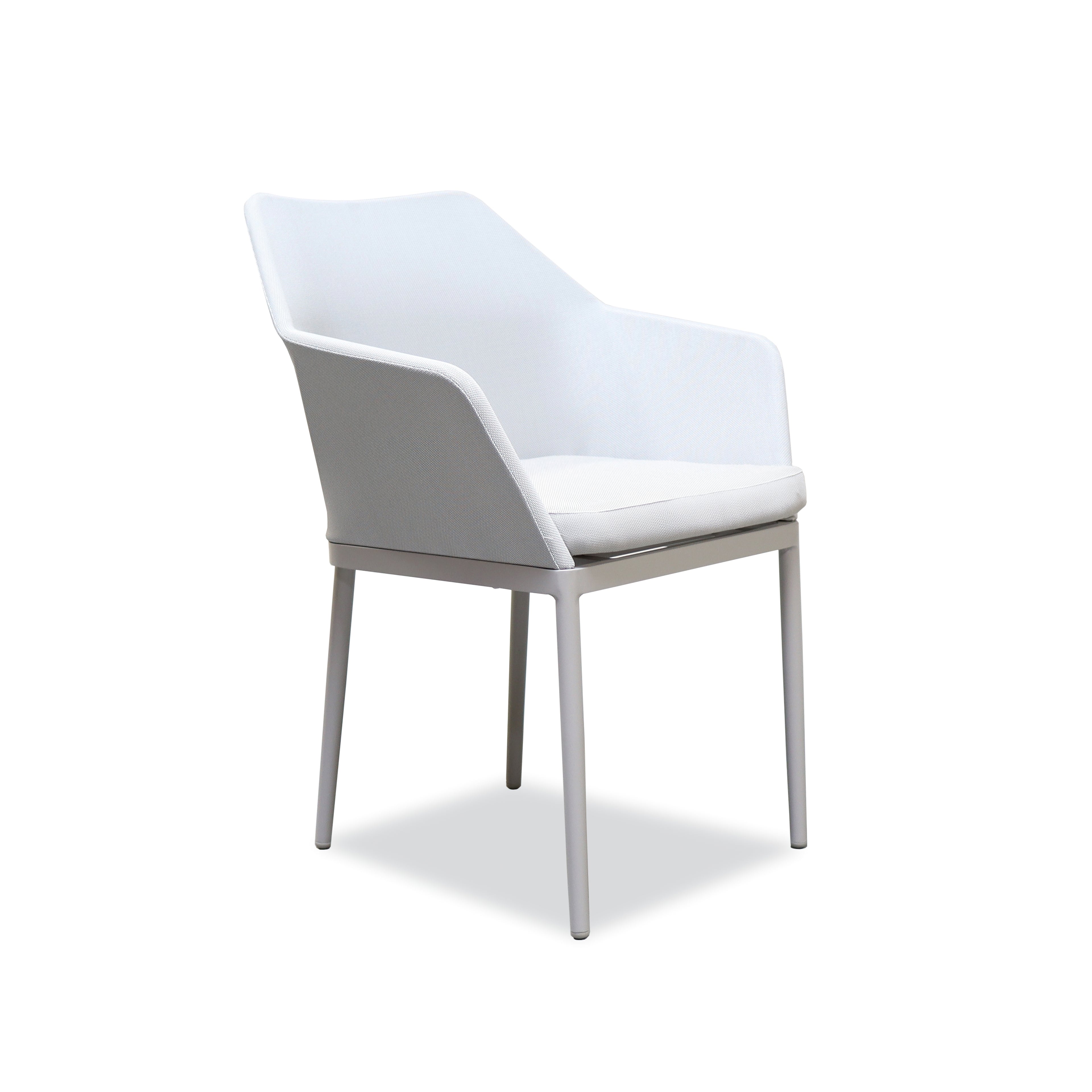 Harmonia Living Tailor Aluminum Dining Chair#Finish_Urban Stone