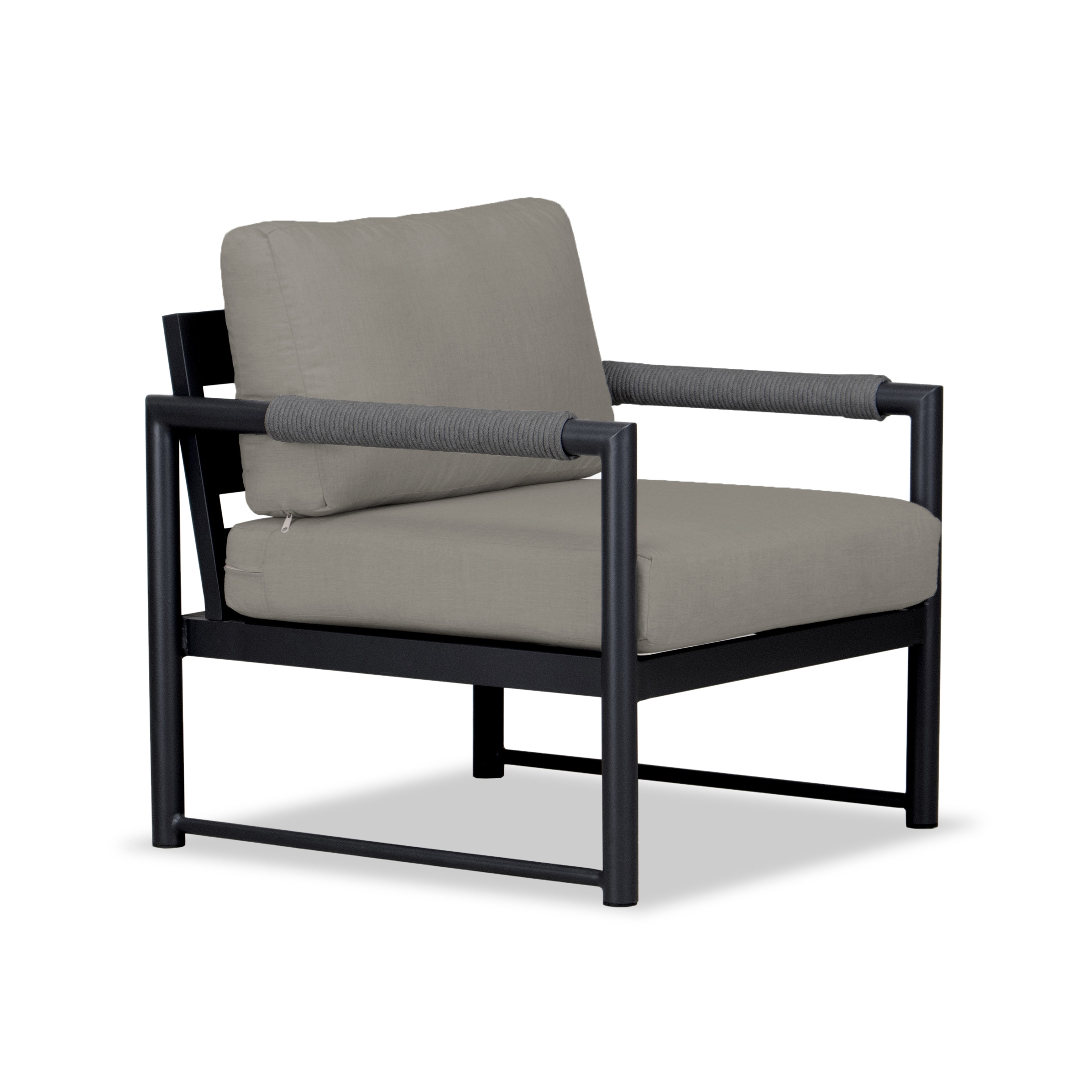 Alto Club Chair - Black - Canvas Charcoal