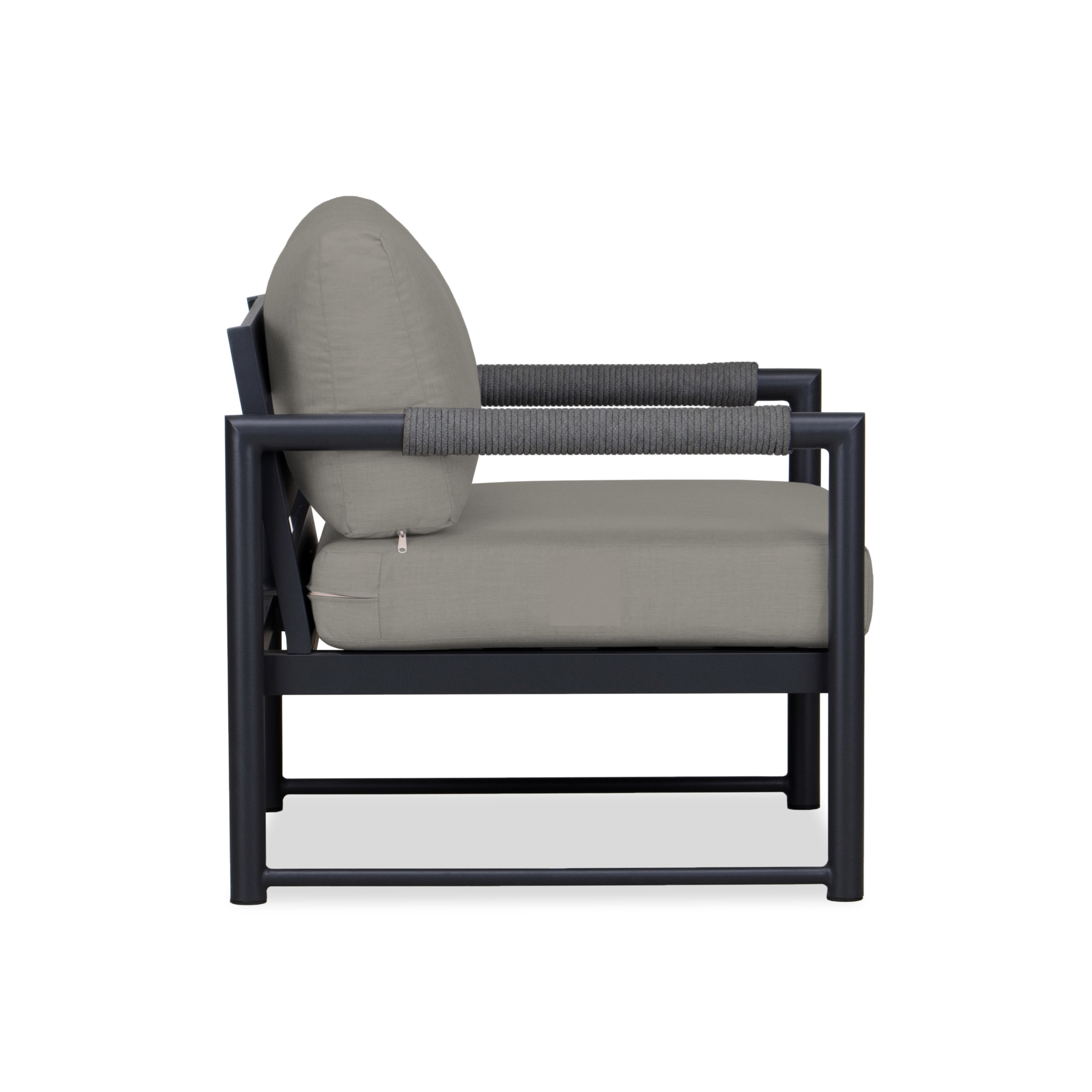 Alto Club Chair - Black - Canvas Charcoal