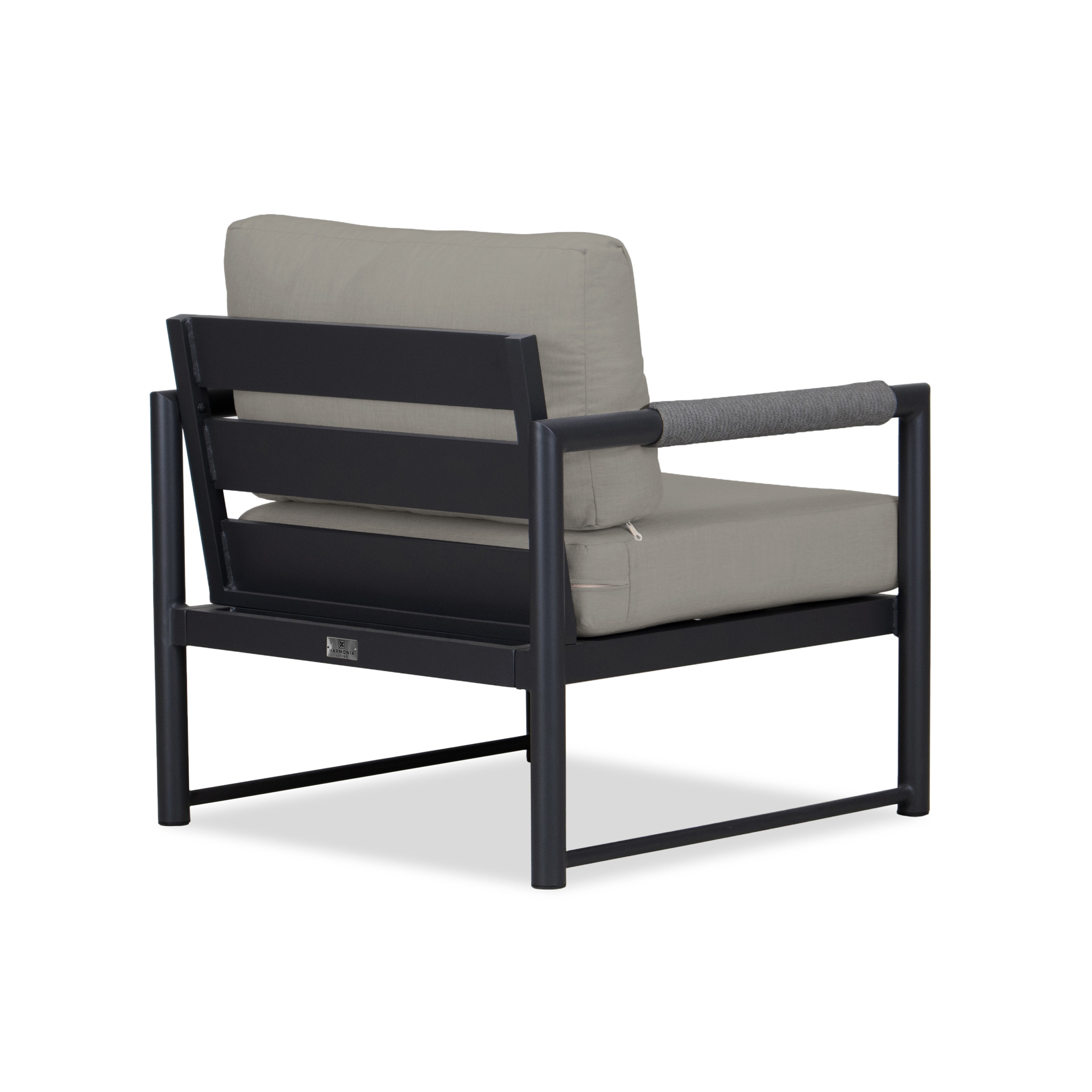 Alto Club Chair - Black - Canvas Charcoal