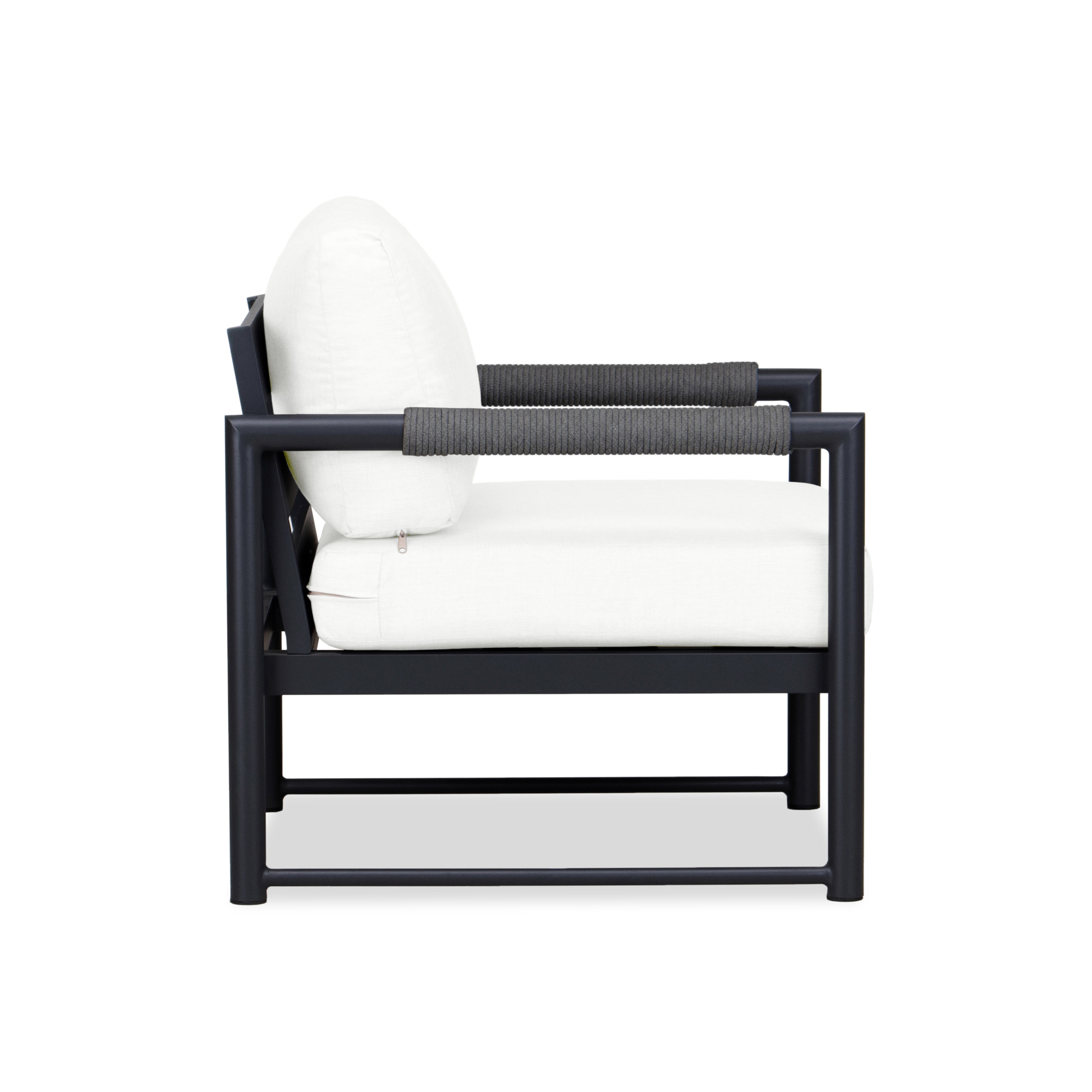 Alto Club Chair - Black - Canvas Natural