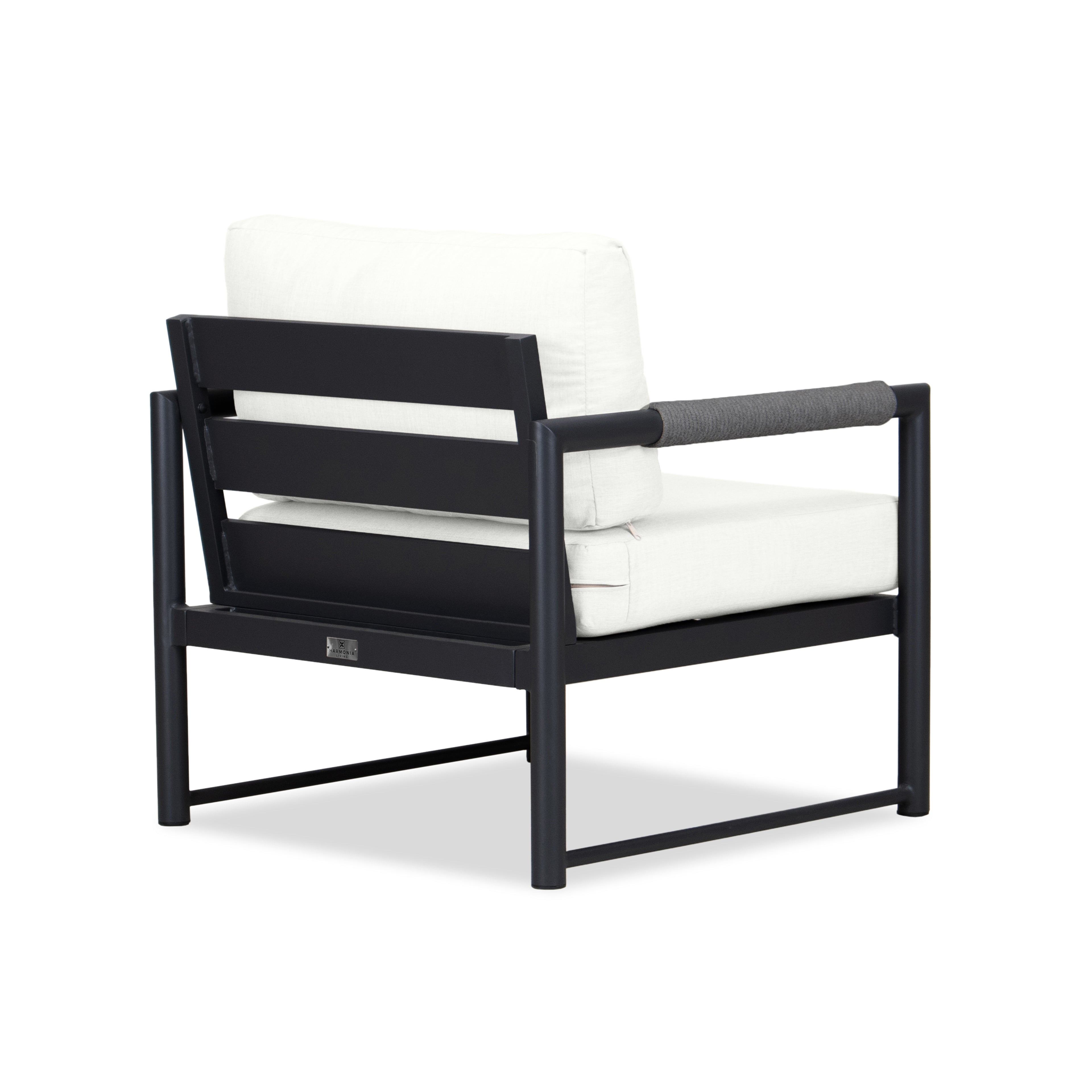 Alto Club Chair - Black - Canvas Natural