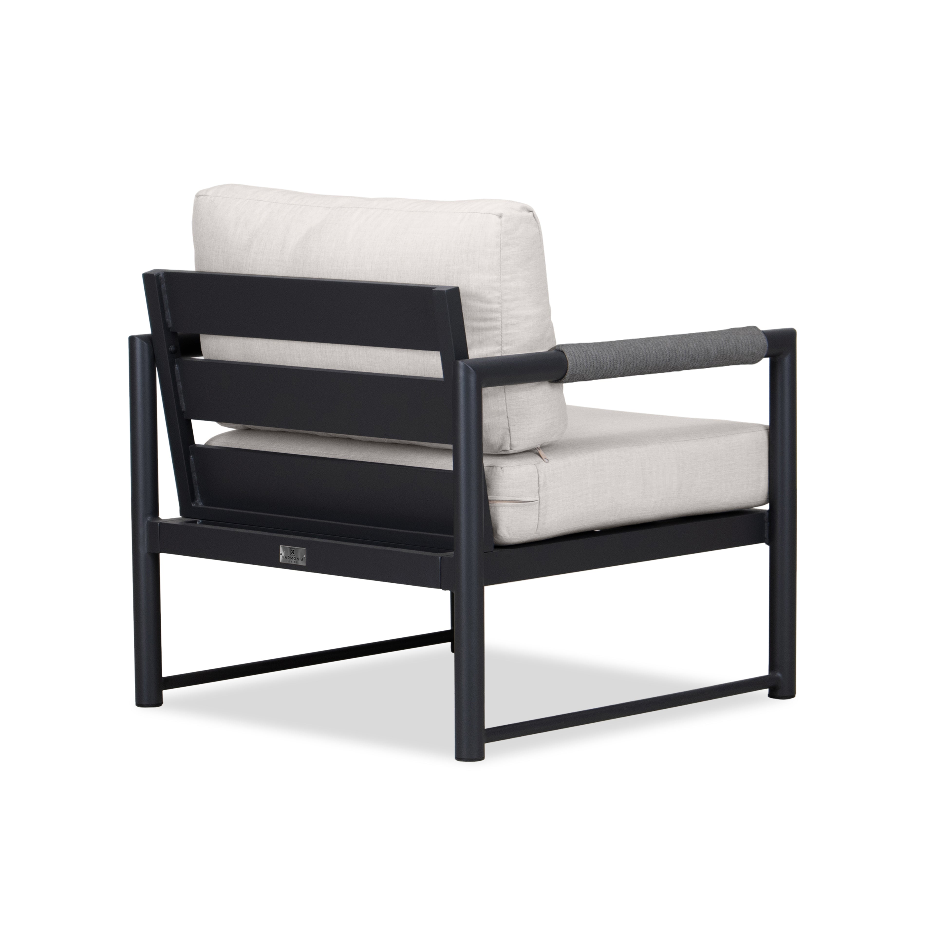 Alto Club Chair - Black - Cast Silver