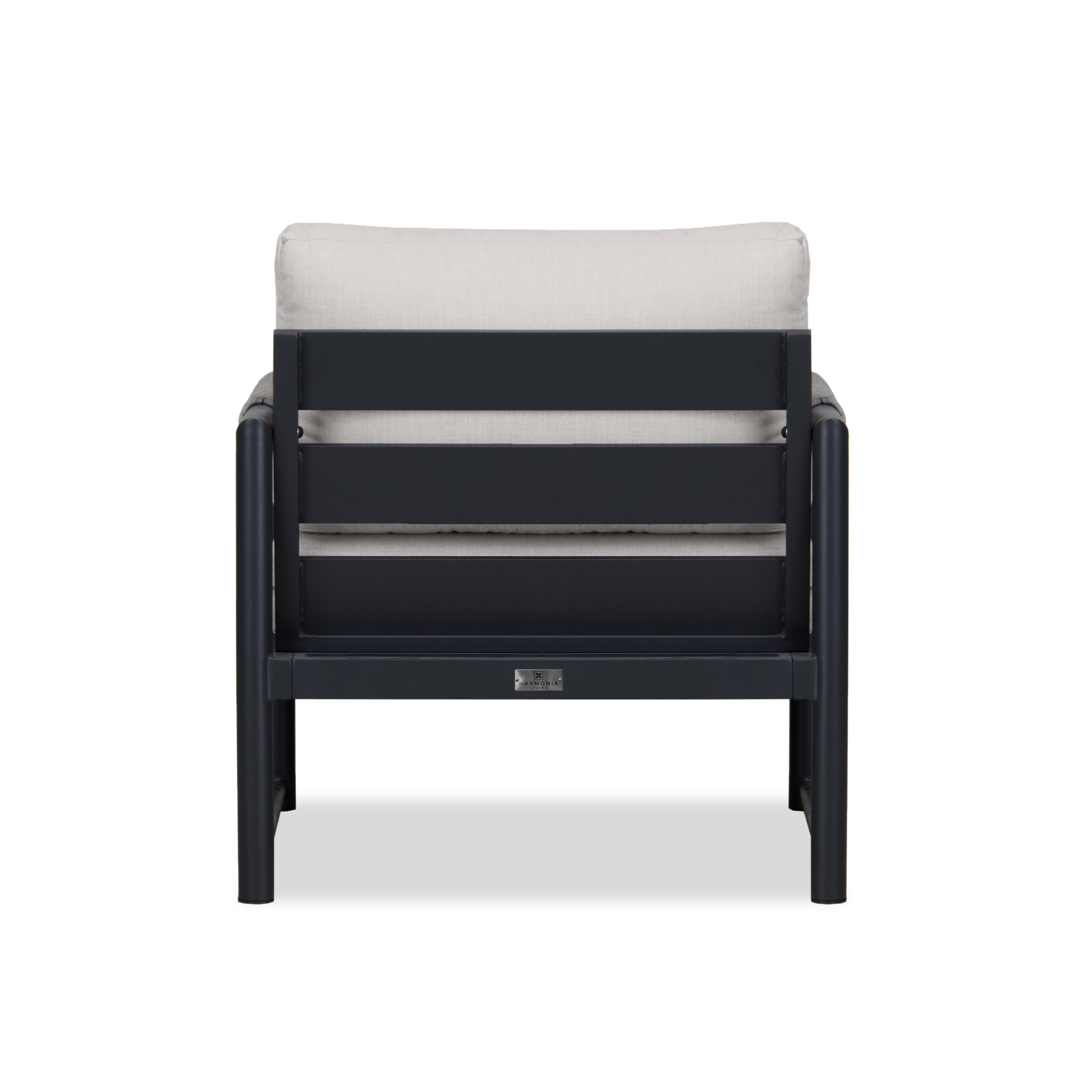 Alto Club Chair - Black - Cast Silver