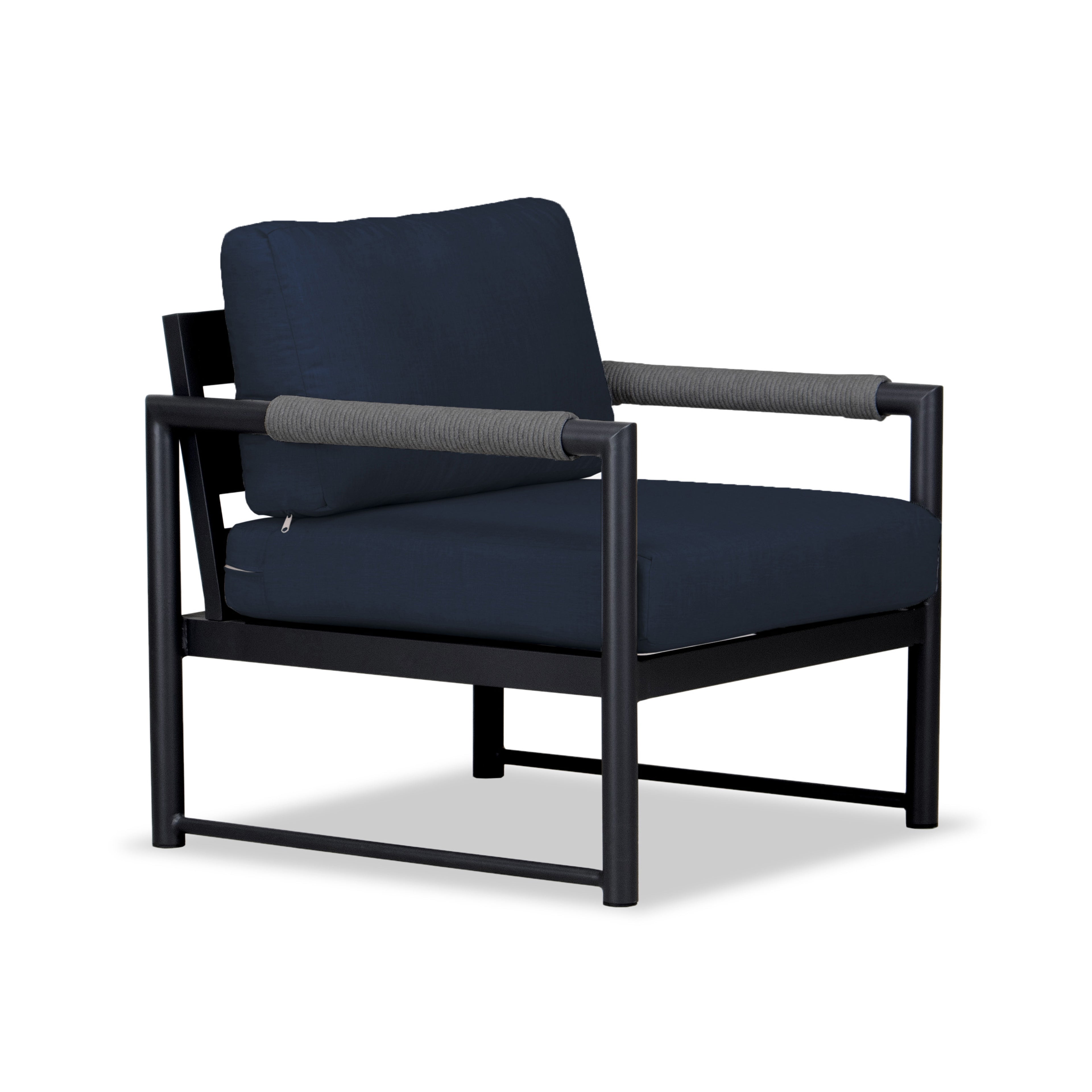 Alto Club Chair - Black - Spectrum Indigo