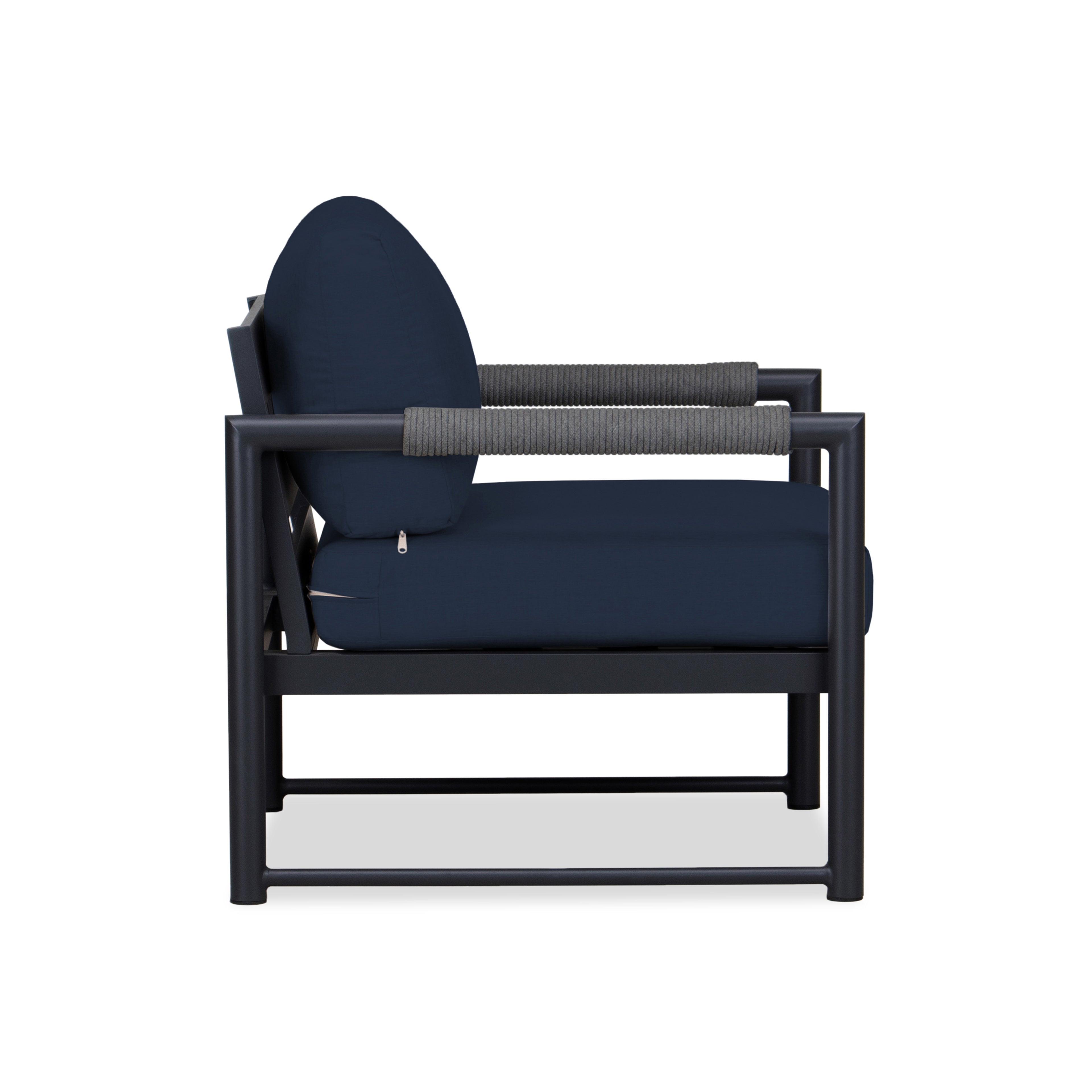 Alto Club Chair - Black - Spectrum Indigo