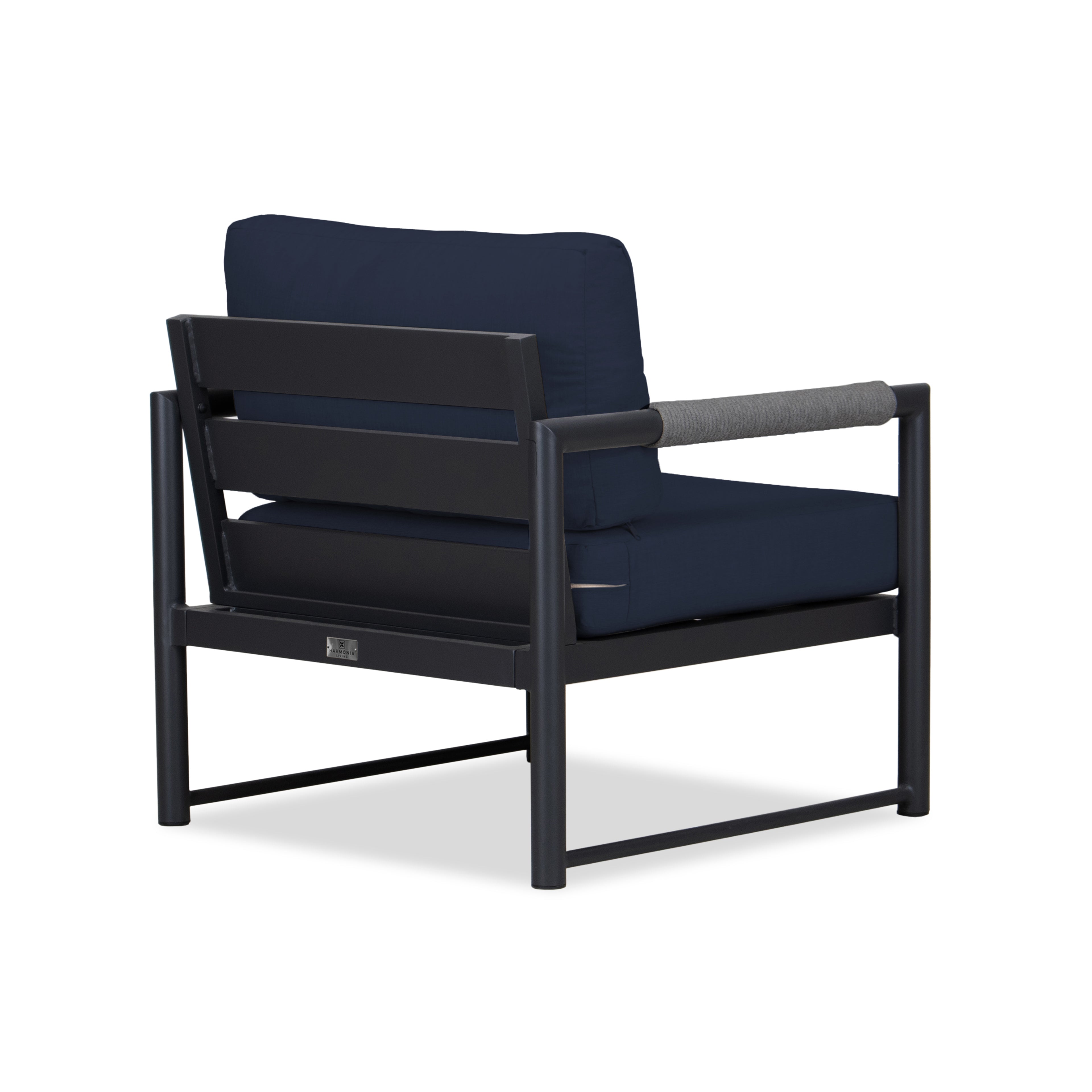 Alto Club Chair - Black - Spectrum Indigo