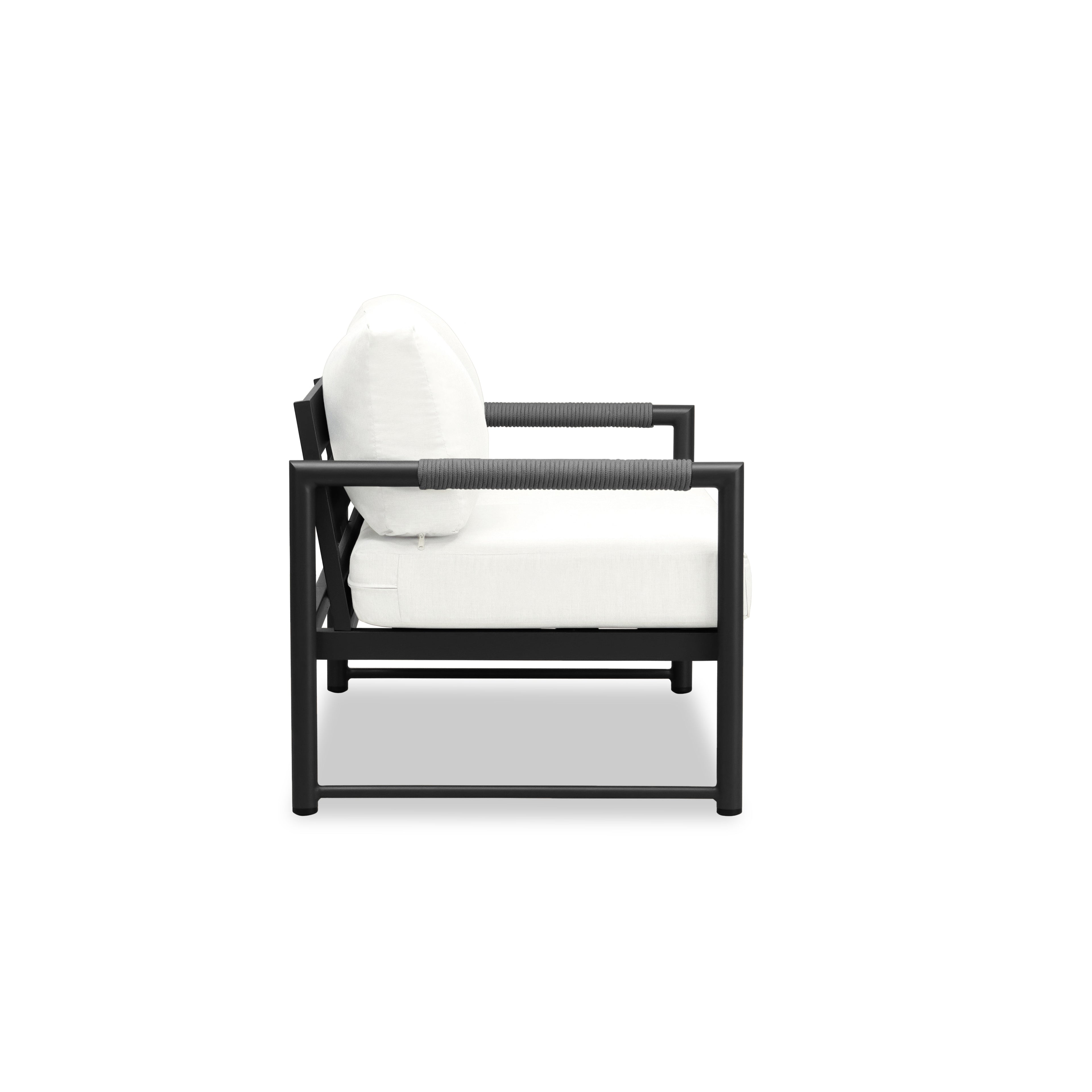 Alto Loveseat - Black - Canvas Natural