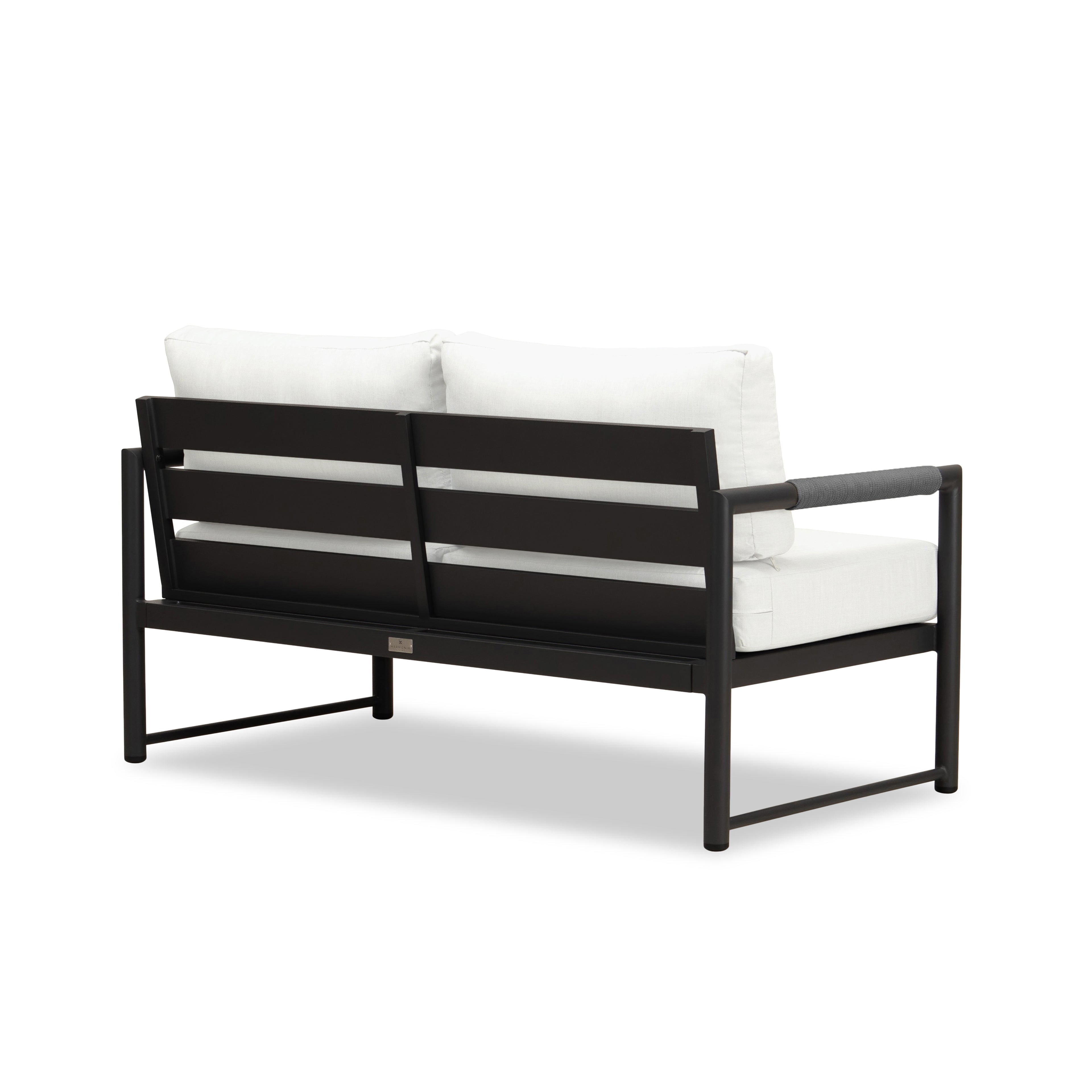 Alto Loveseat - Black - Canvas Natural