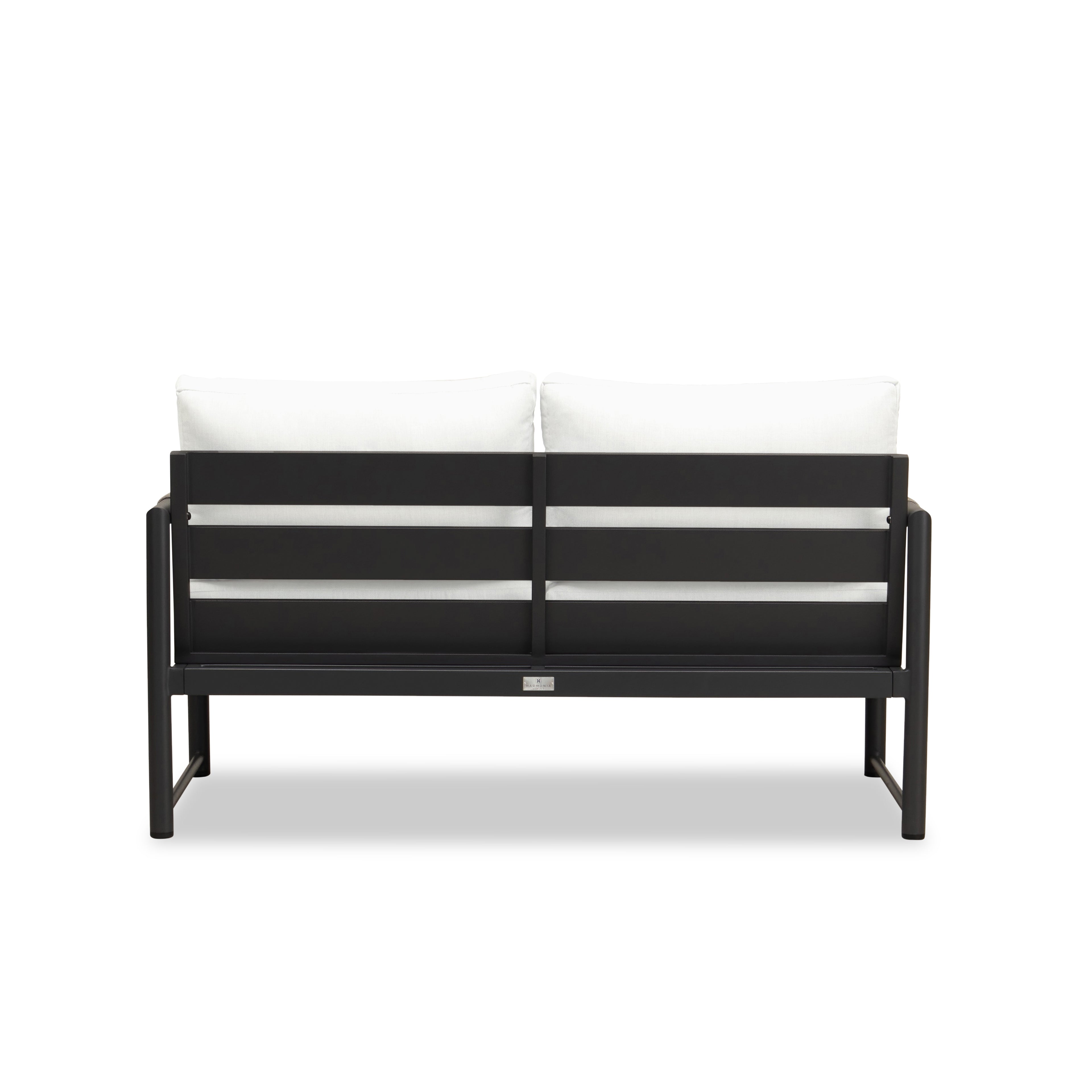 Alto Loveseat - Black - Canvas Natural