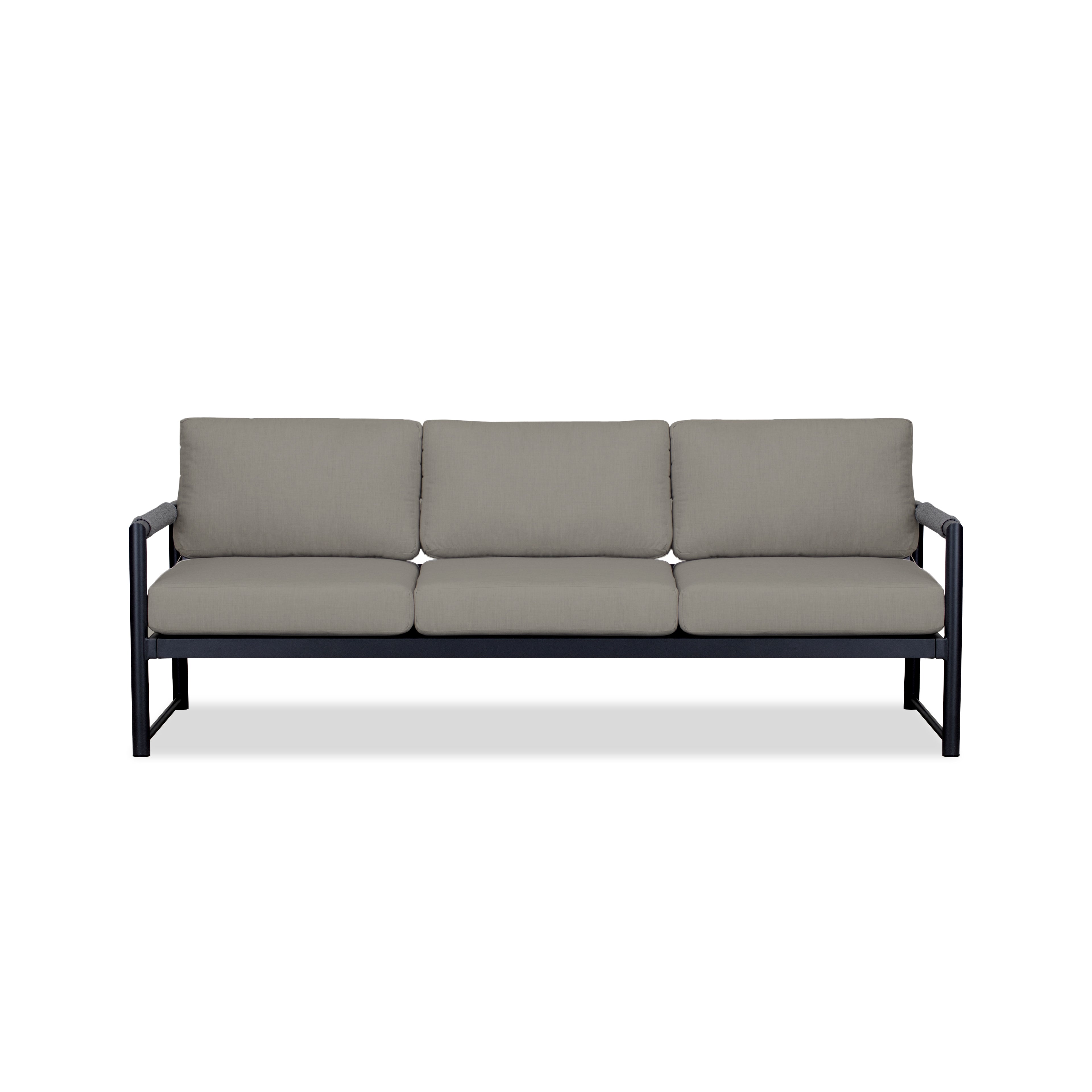 Alto Sofa - Black - Canvas Charcoal