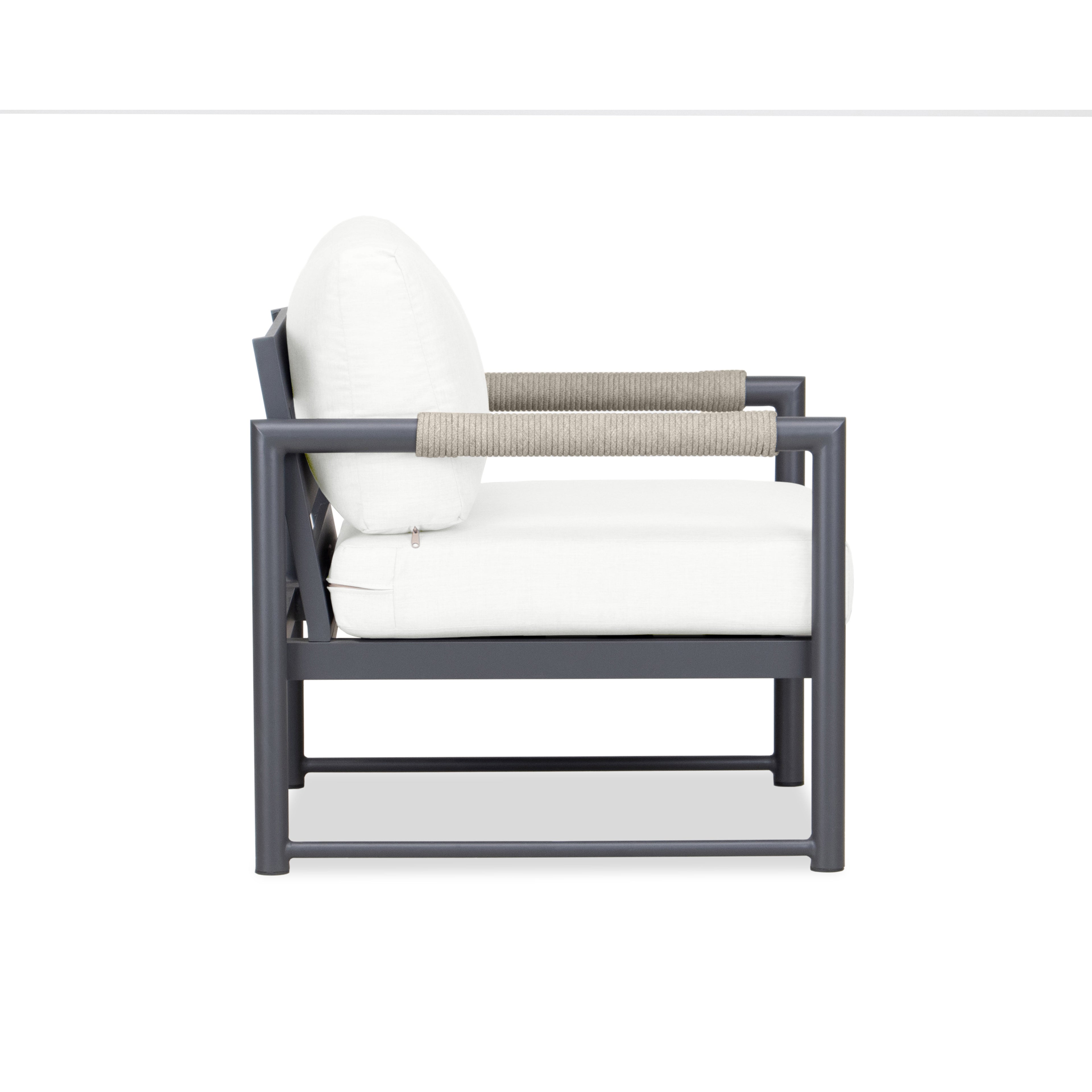Alto Club Chair - Slate - Canvas Natural