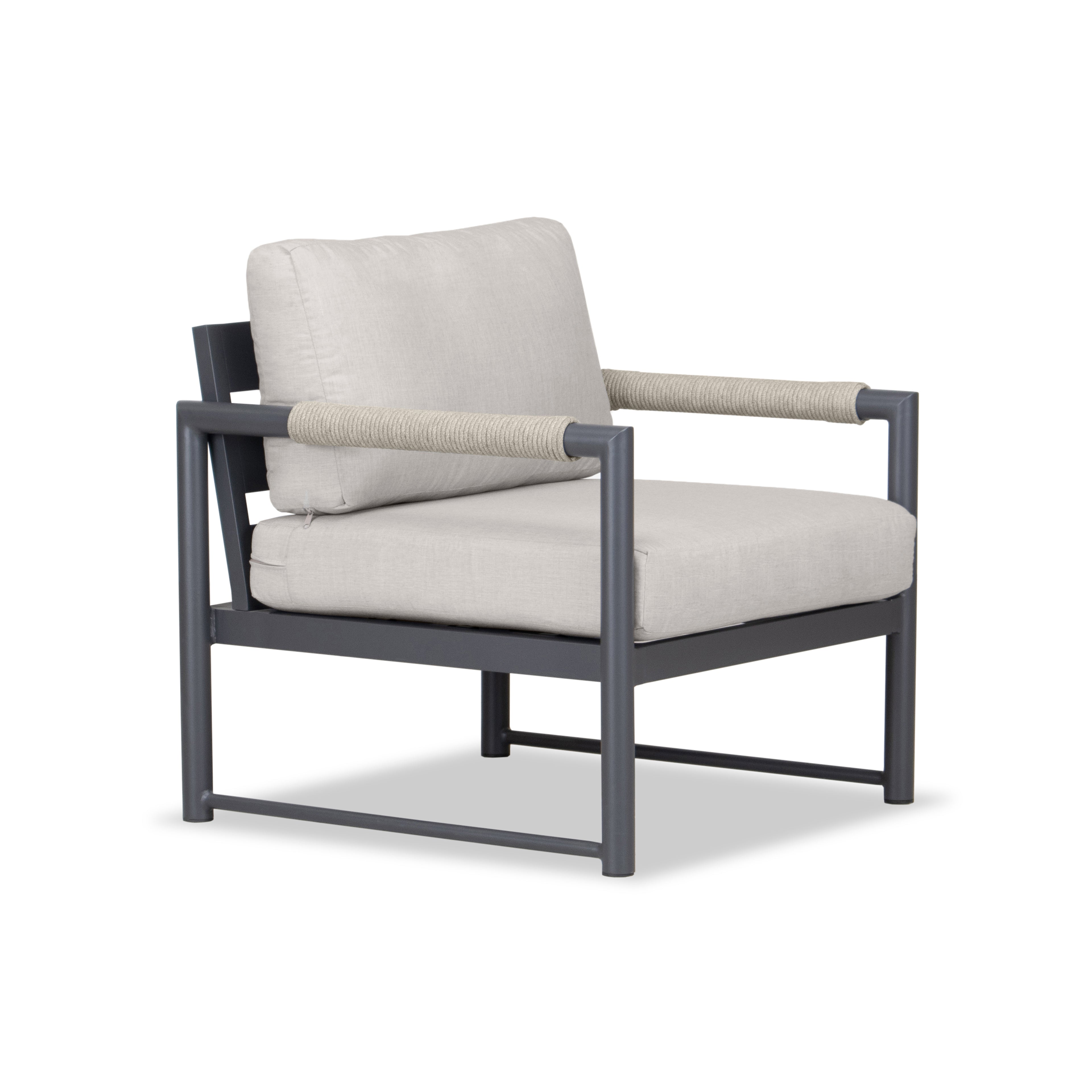 Alto Club Chair - Slate - Cast Silver