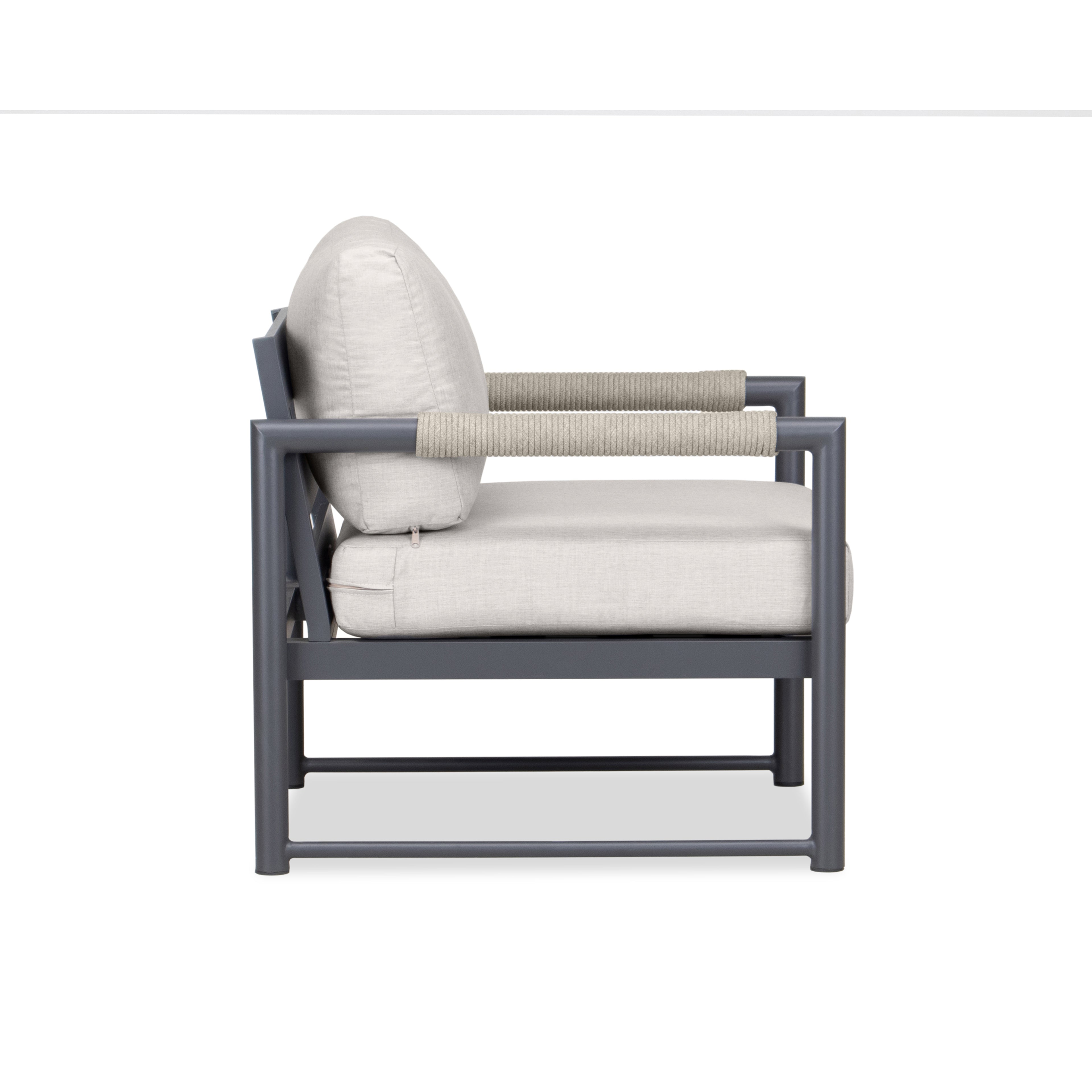 Alto Club Chair - Slate - Cast Silver
