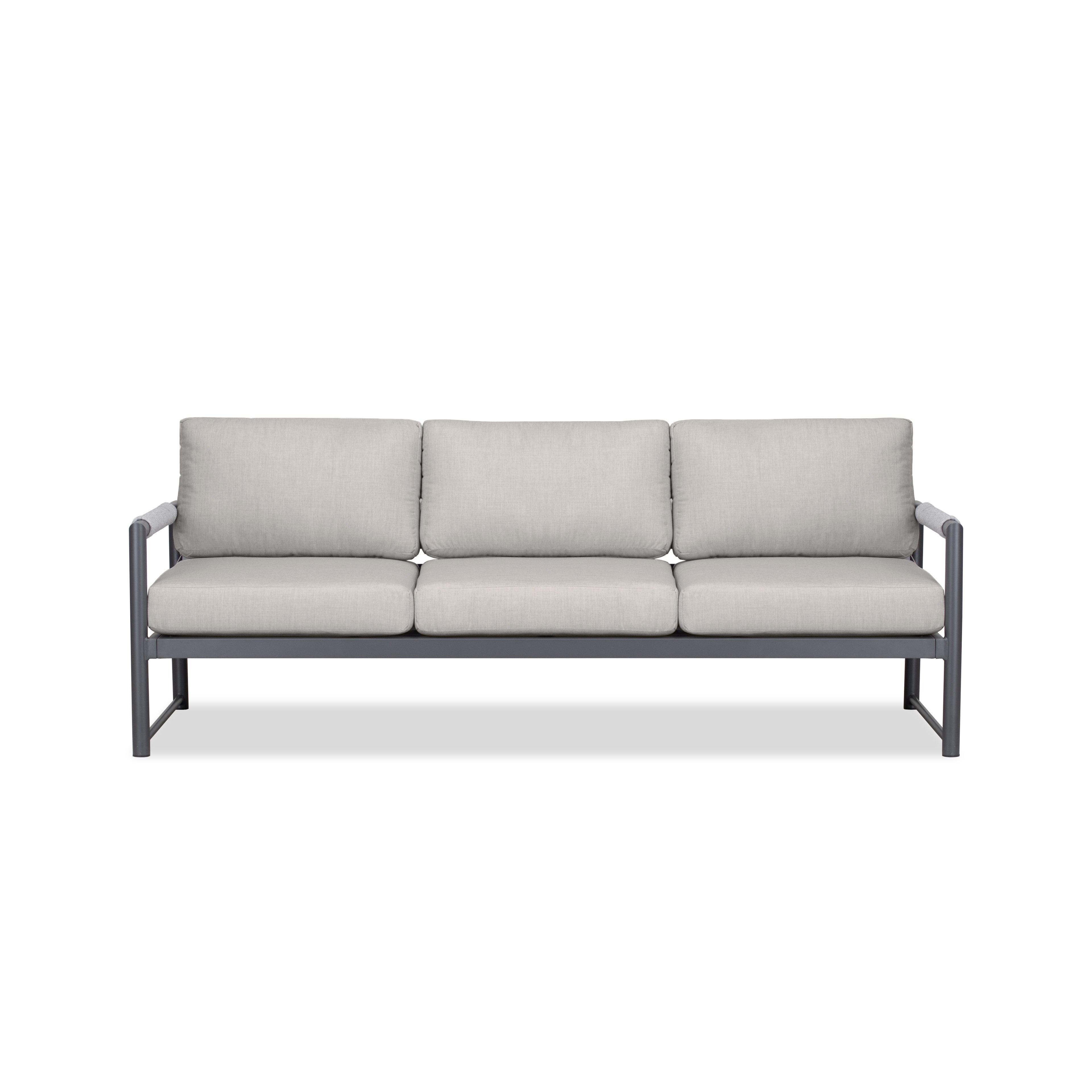 Alto Sofa - Slate - Cast Silver