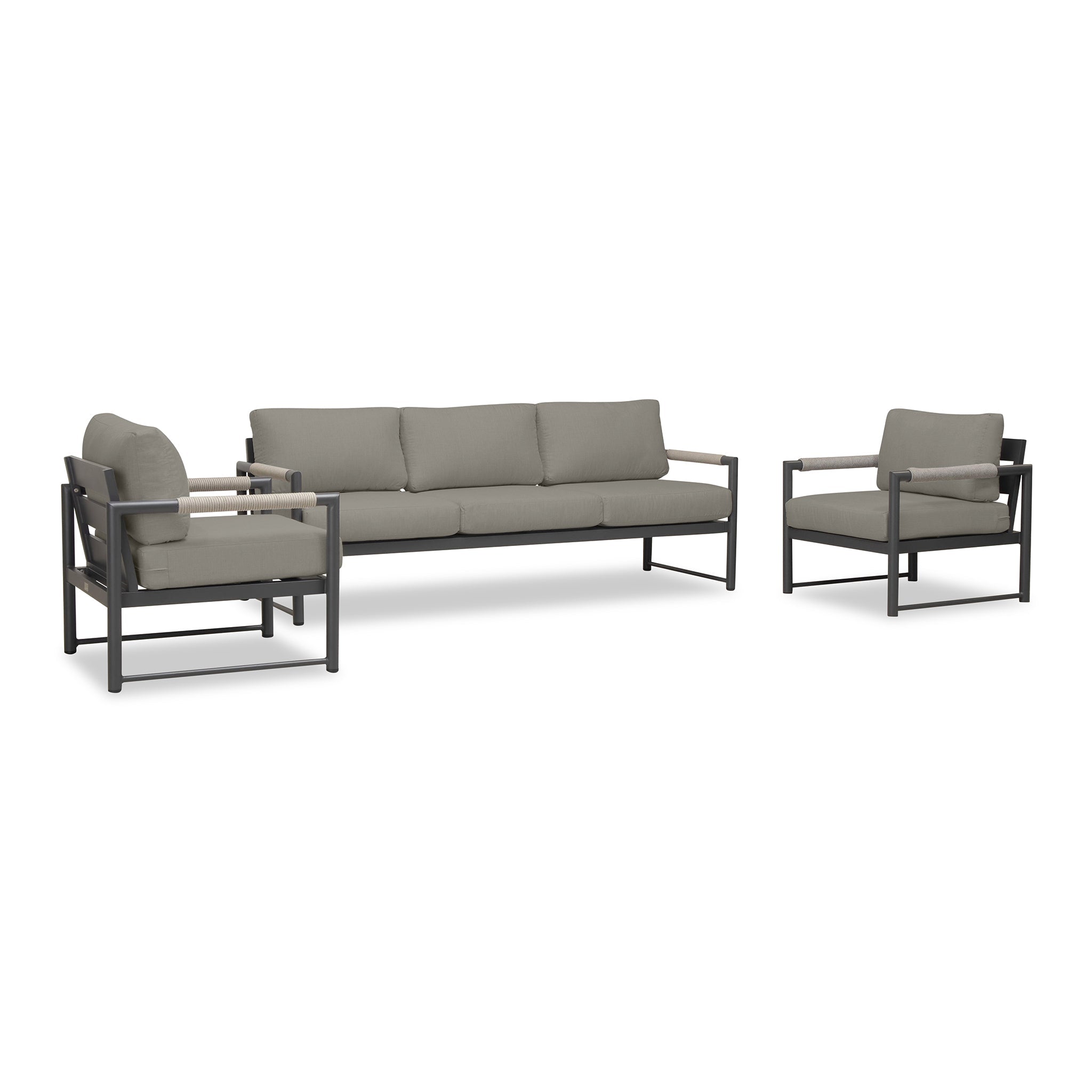variant:Two Club Chairs / Slate/Pebble Gray / Canvas Charcoal