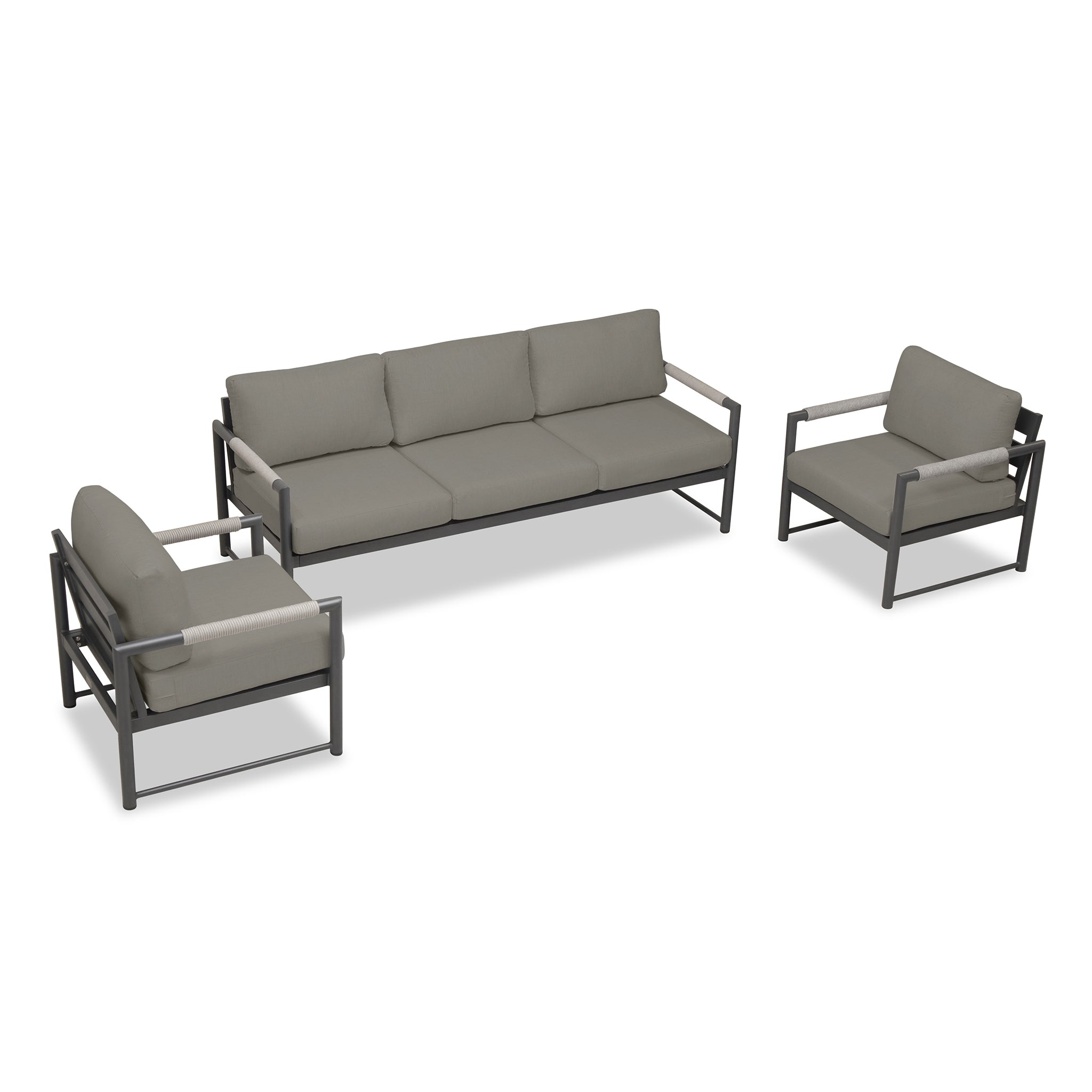 variant:Two Club Chairs / Slate/Pebble Gray / Canvas Charcoal