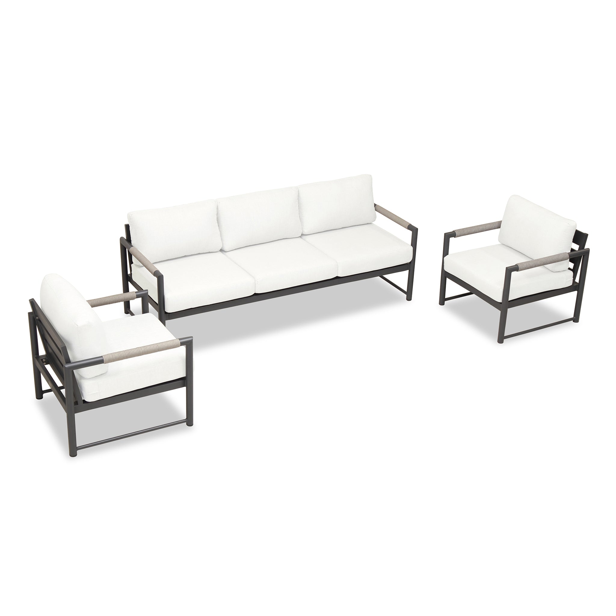 variant:Two Club Chairs / Slate/Pebble Gray / Canvas Natural
