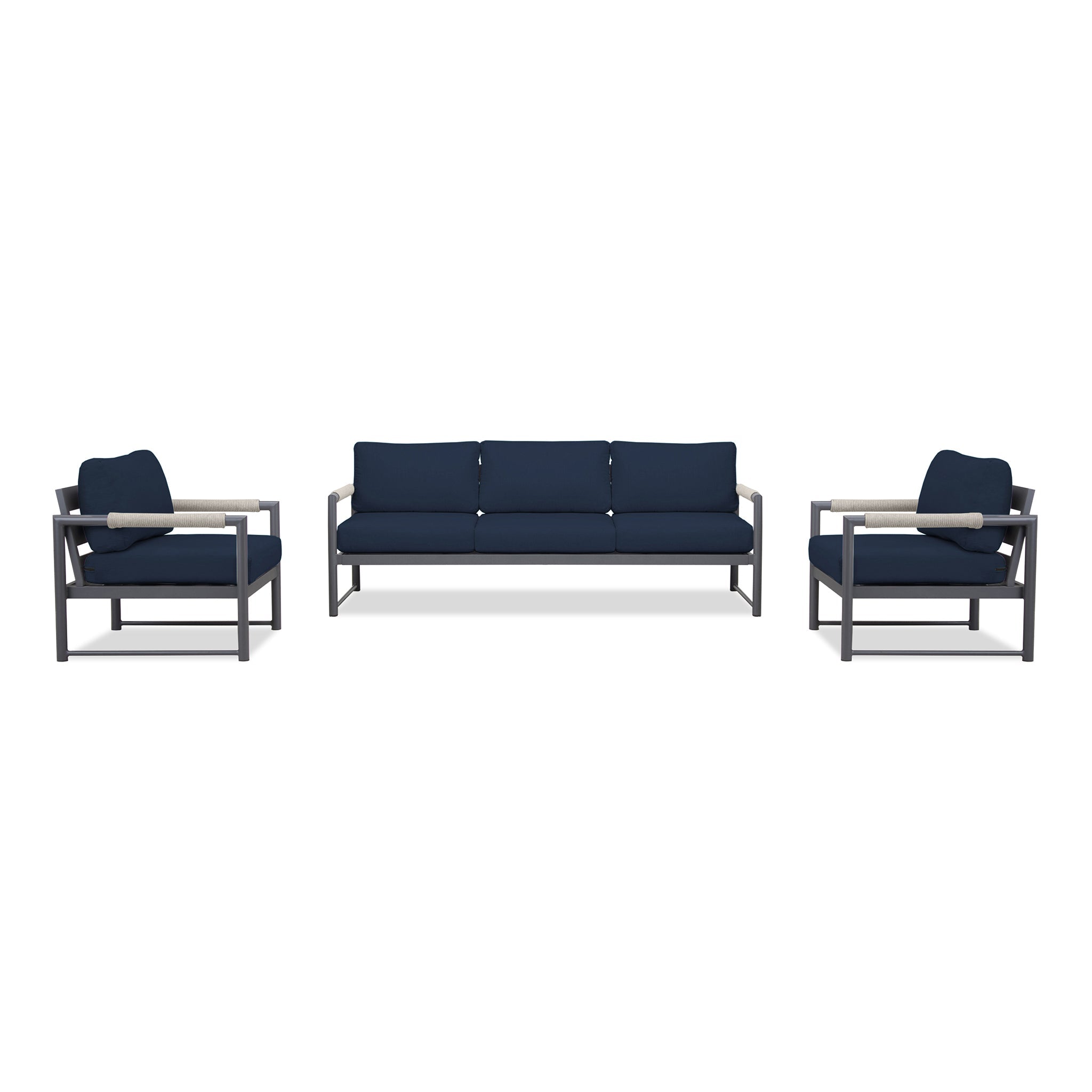variant:Two Club Chairs / Slate/Pebble Gray / Spectrum Indigo