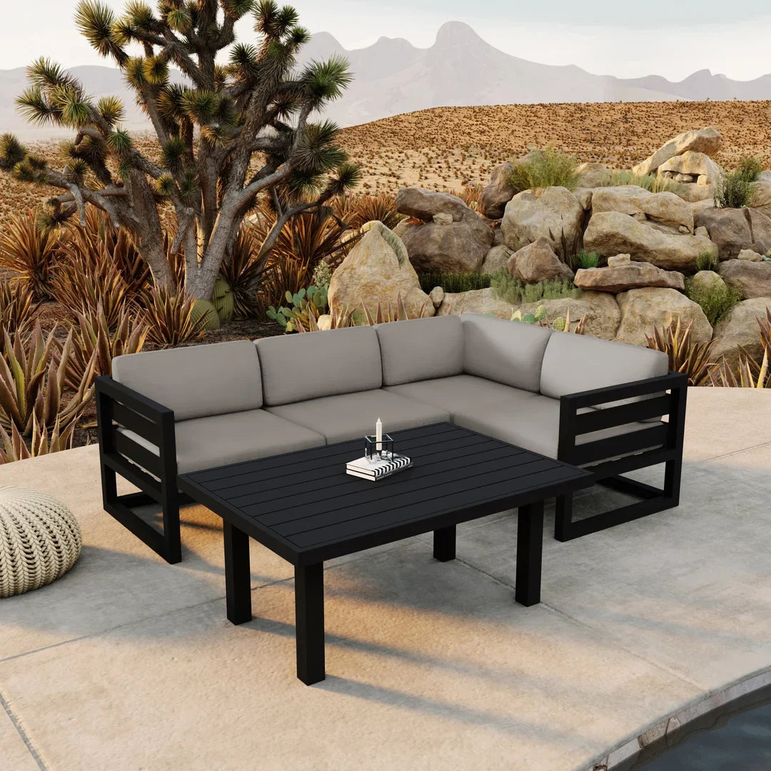 Avion Classic 5 Piece Aluminum Sectional Set