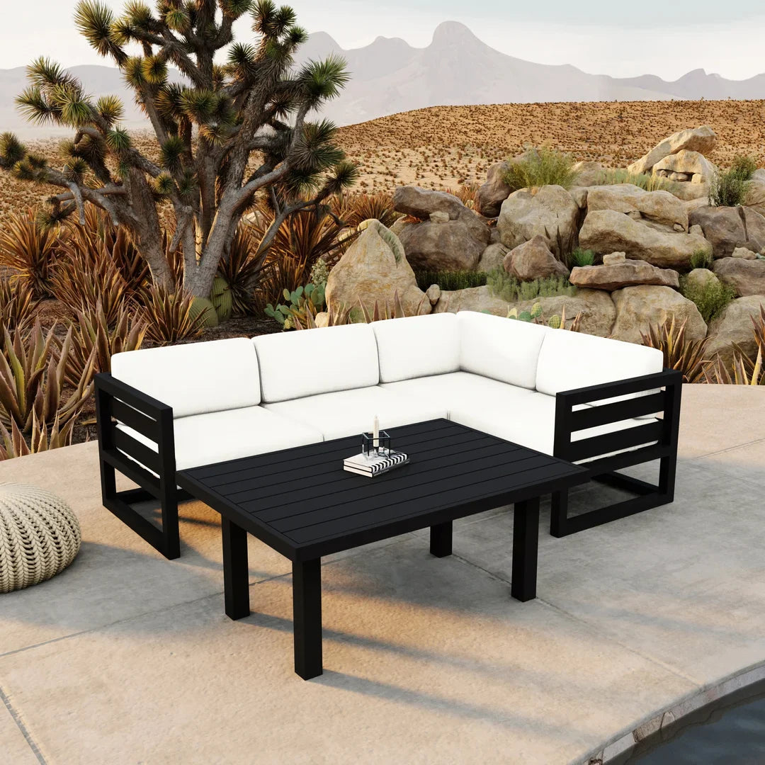 Avion Classic 5 Piece Aluminum Sectional Set