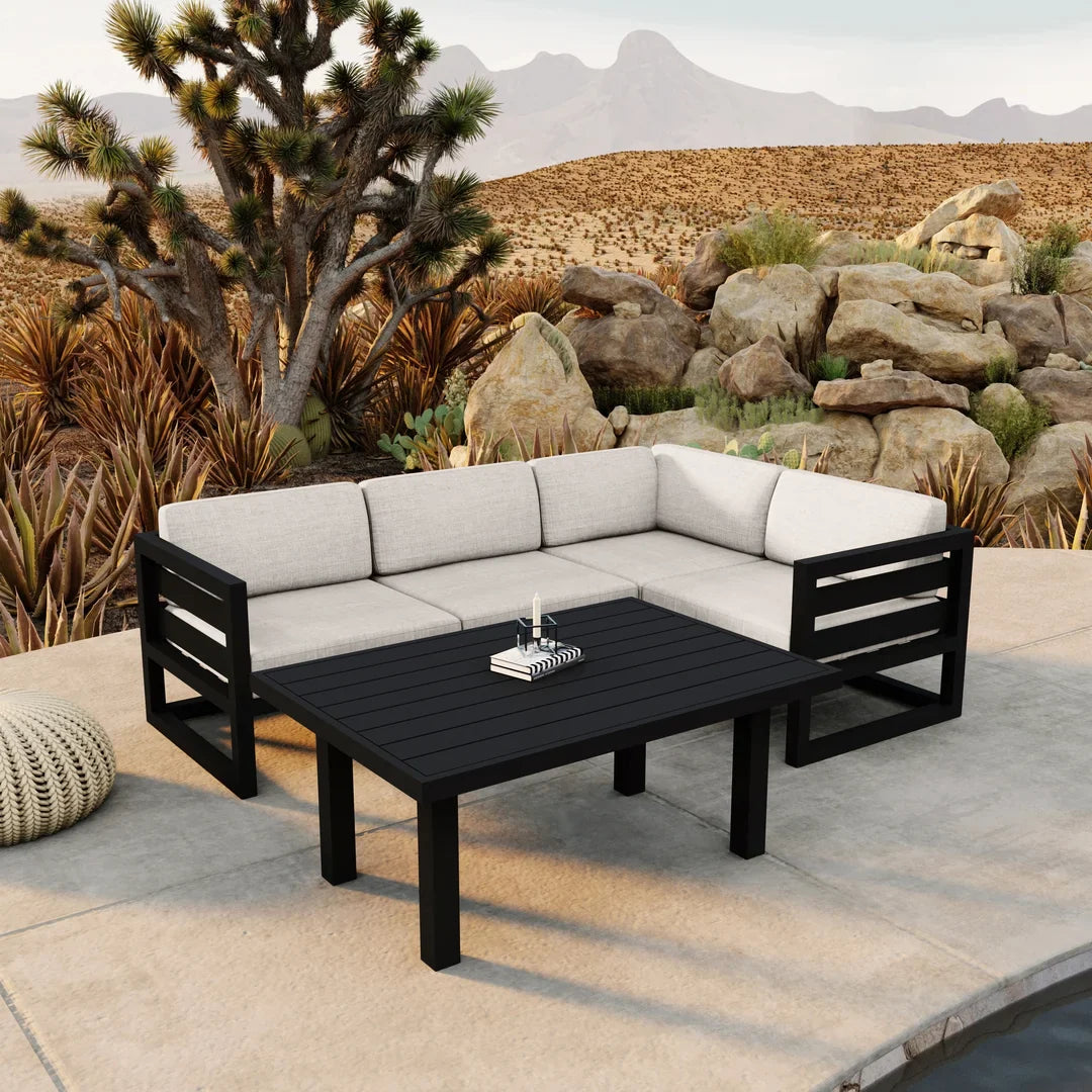 Avion Classic 5 Piece Aluminum Sectional Set