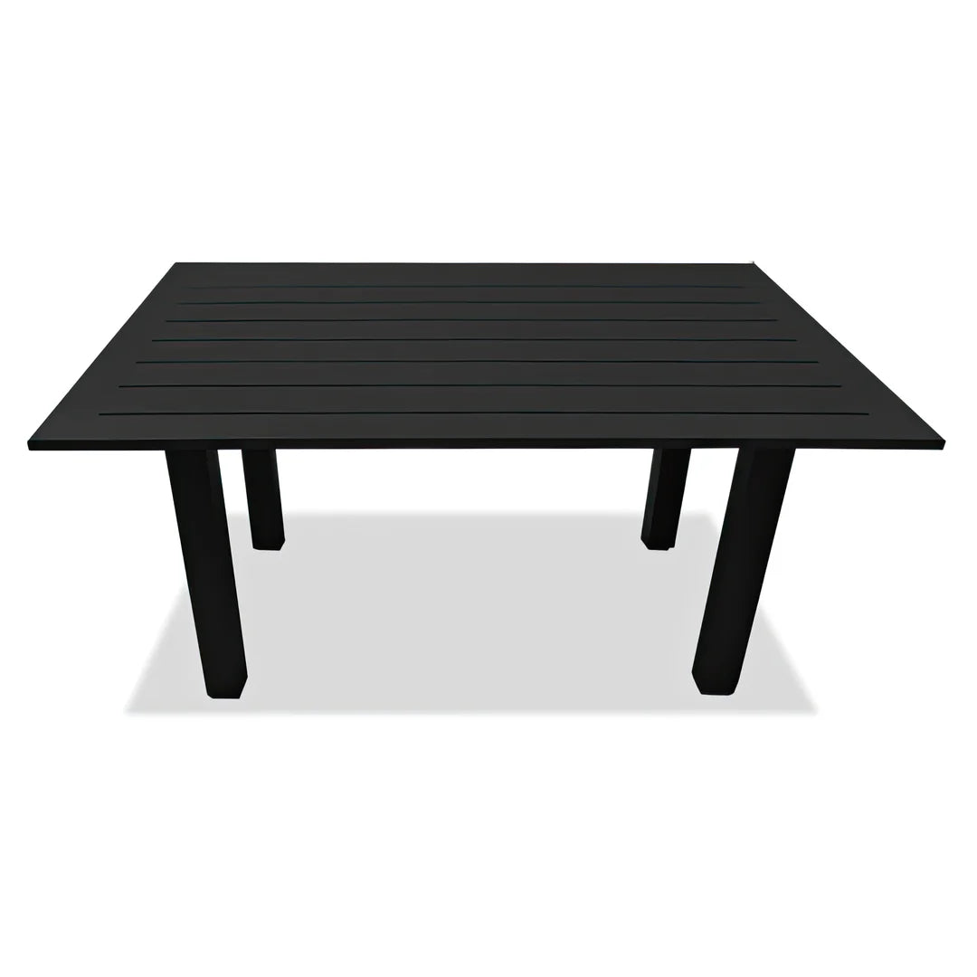 Avion Classic 5 Piece Aluminum Sectional Set - Black - Cast Silver