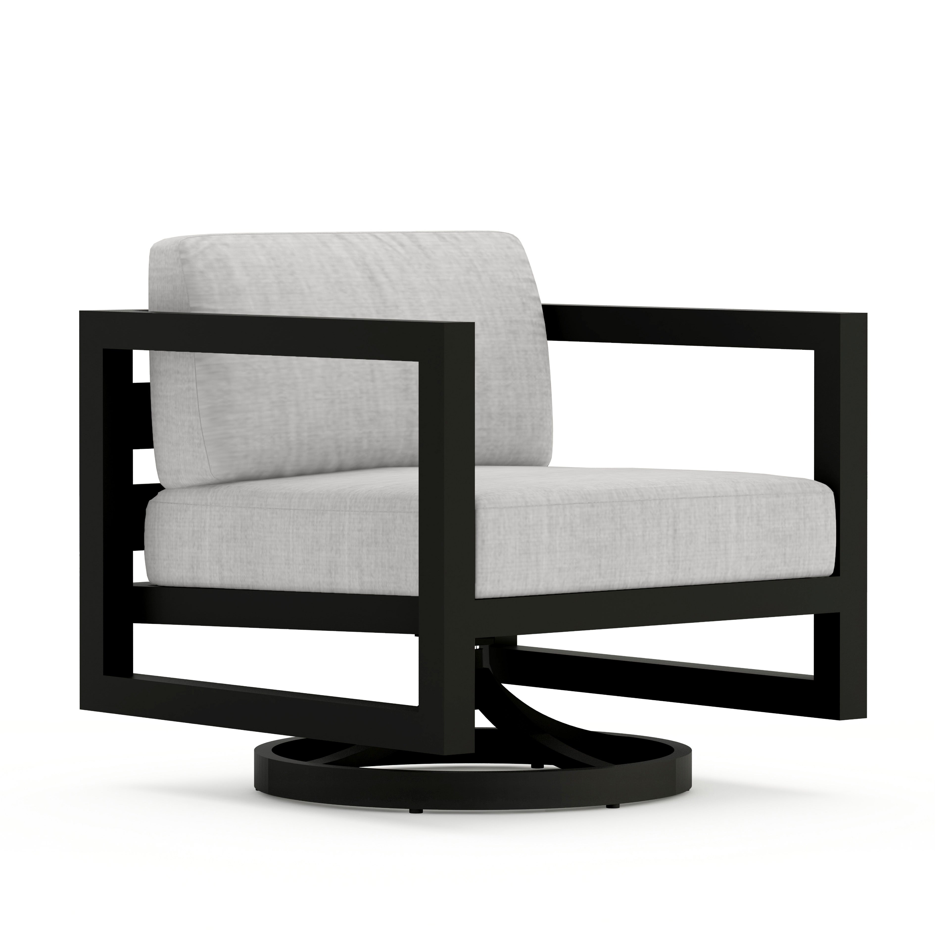 Avion Swivel Rocker - Black - Cast Silver