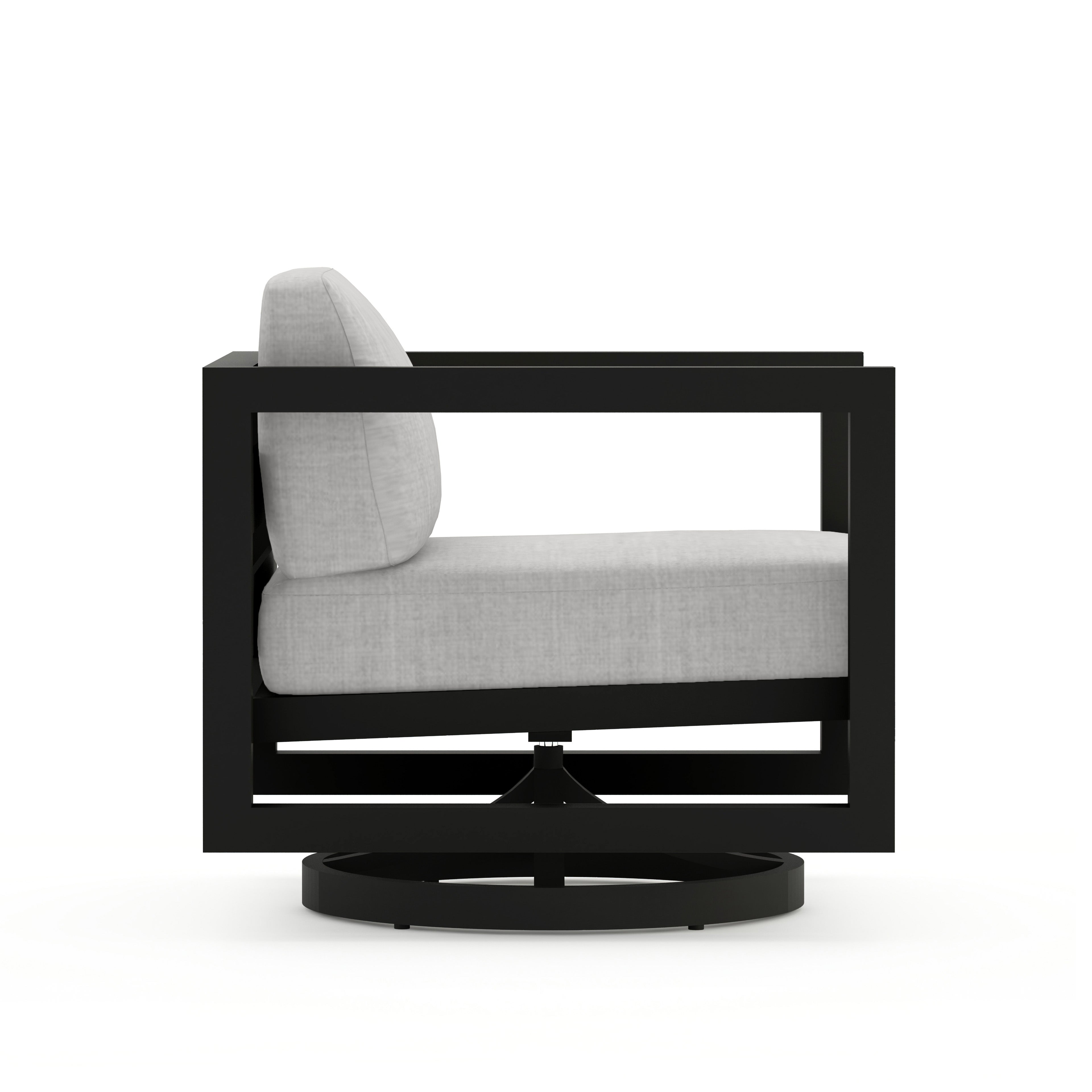 Avion Swivel Rocker - Black - Cast Silver