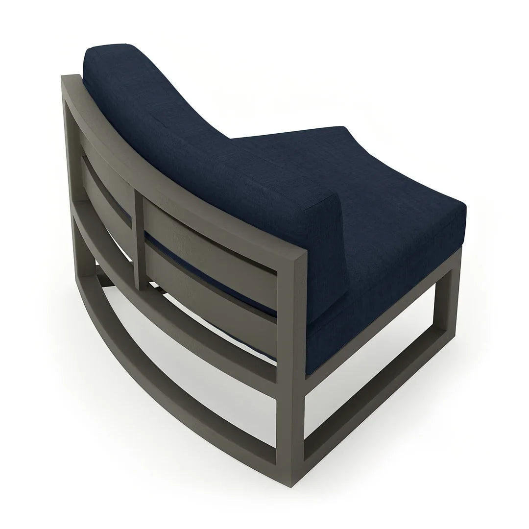 Avion Aluminum Curve Seat (Set of 2) - Slate - Spectrum Indigo