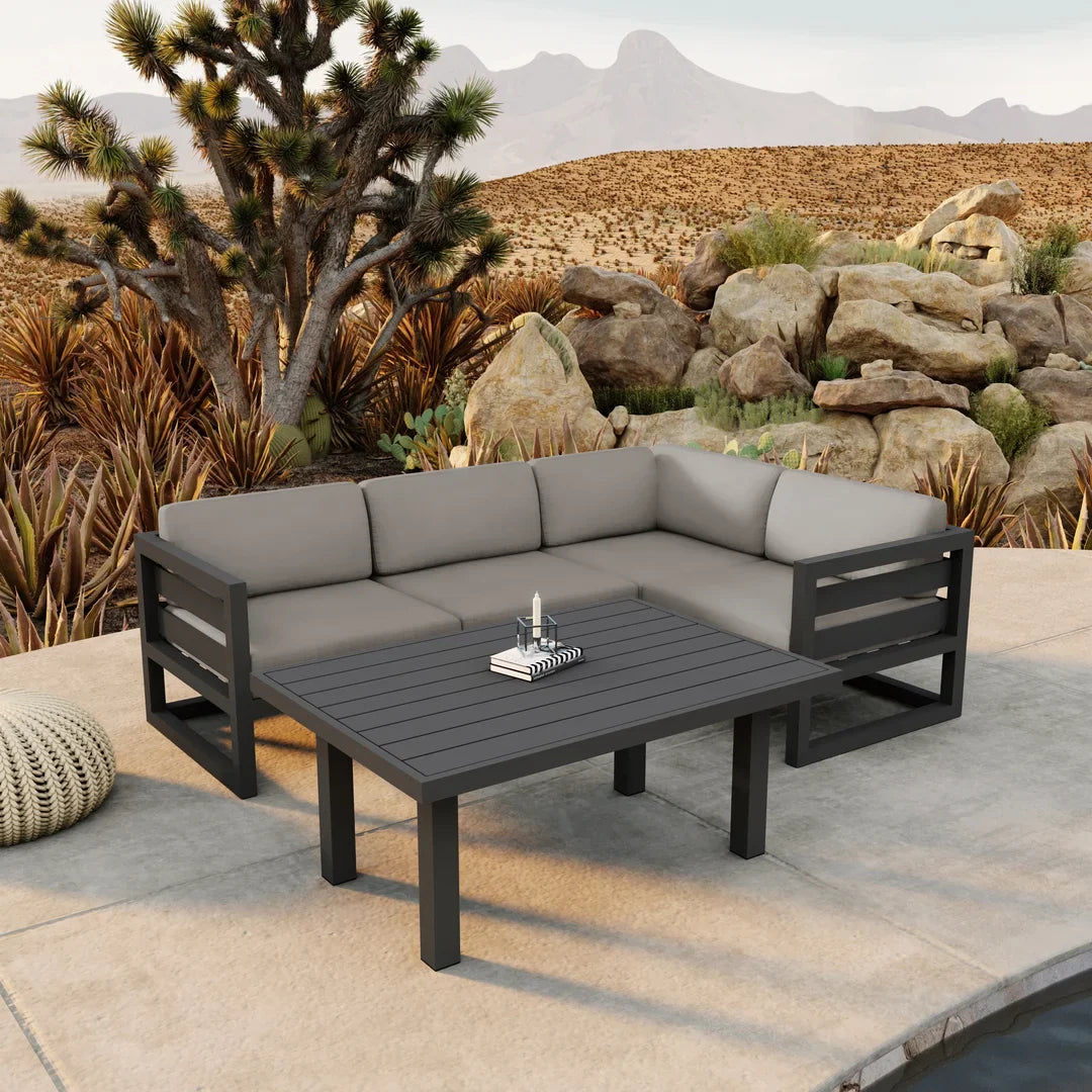Avion Classic 5 Piece Aluminum Sectional Set