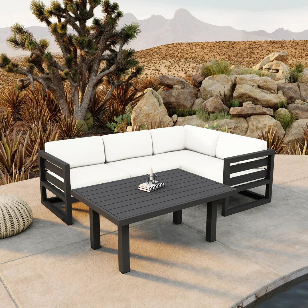 Avion Classic 5 Piece Aluminum Sectional Set