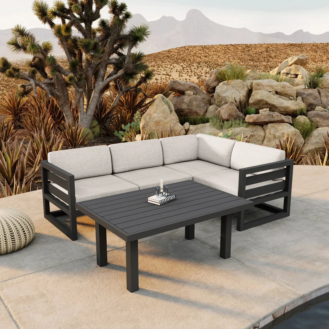 Avion Classic 5 Piece Aluminum Sectional Set