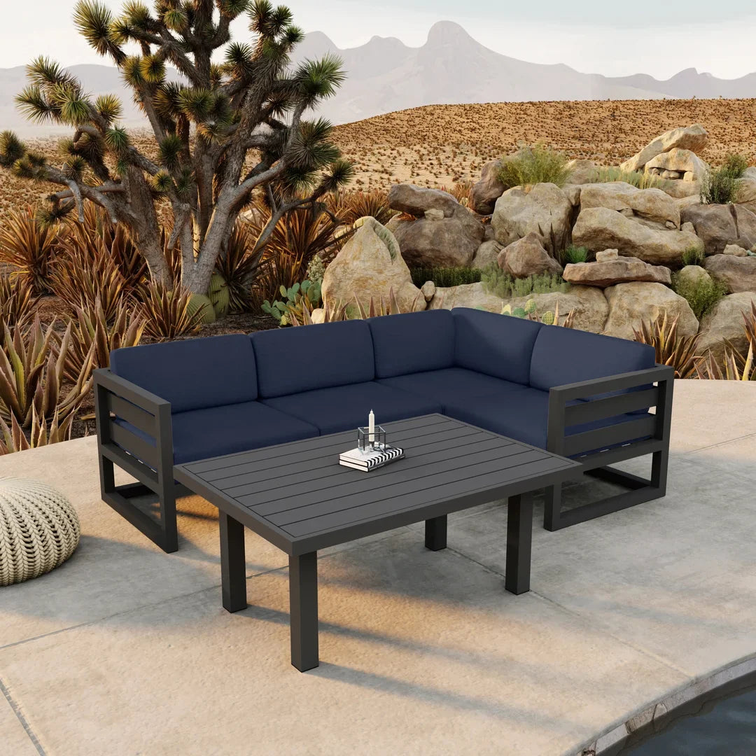 Avion Classic 5 Piece Aluminum Sectional Set