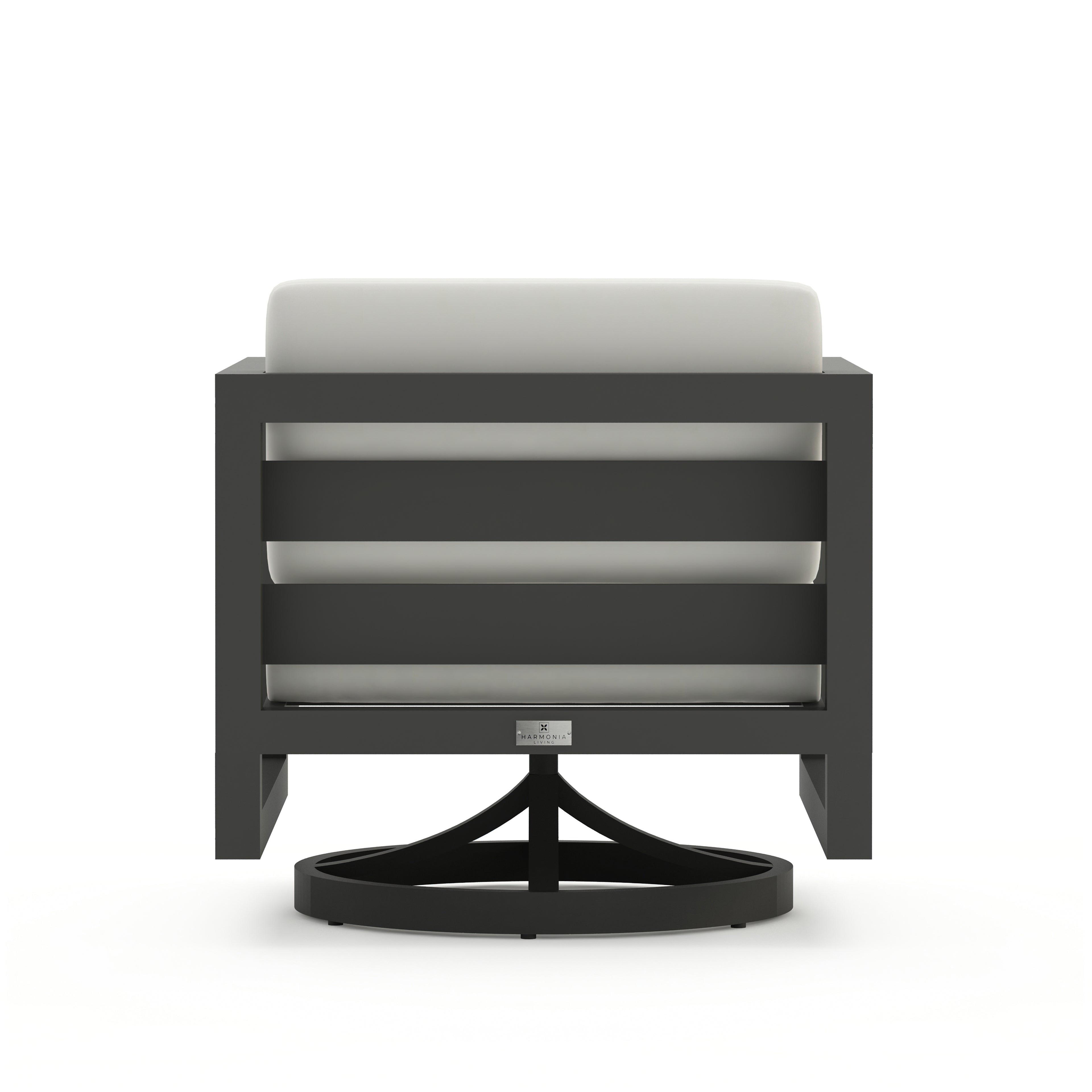 Avion Swivel Rocker - Slate - Canvas Natural