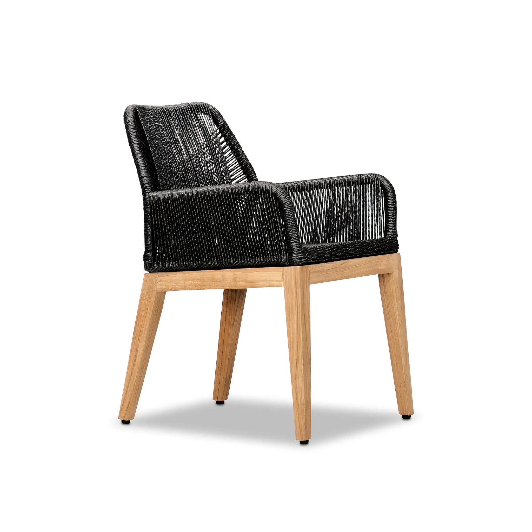 Carl Reclaimed Teak and Rope Dining Arm Chair 2