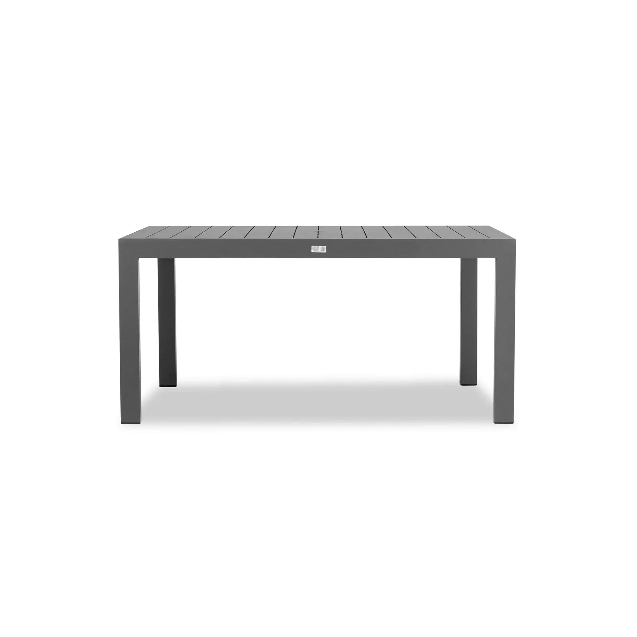 Harmonia Living Classic Aluminum 6-Seat Aluminum Rectangular Dining Table - Slate 1