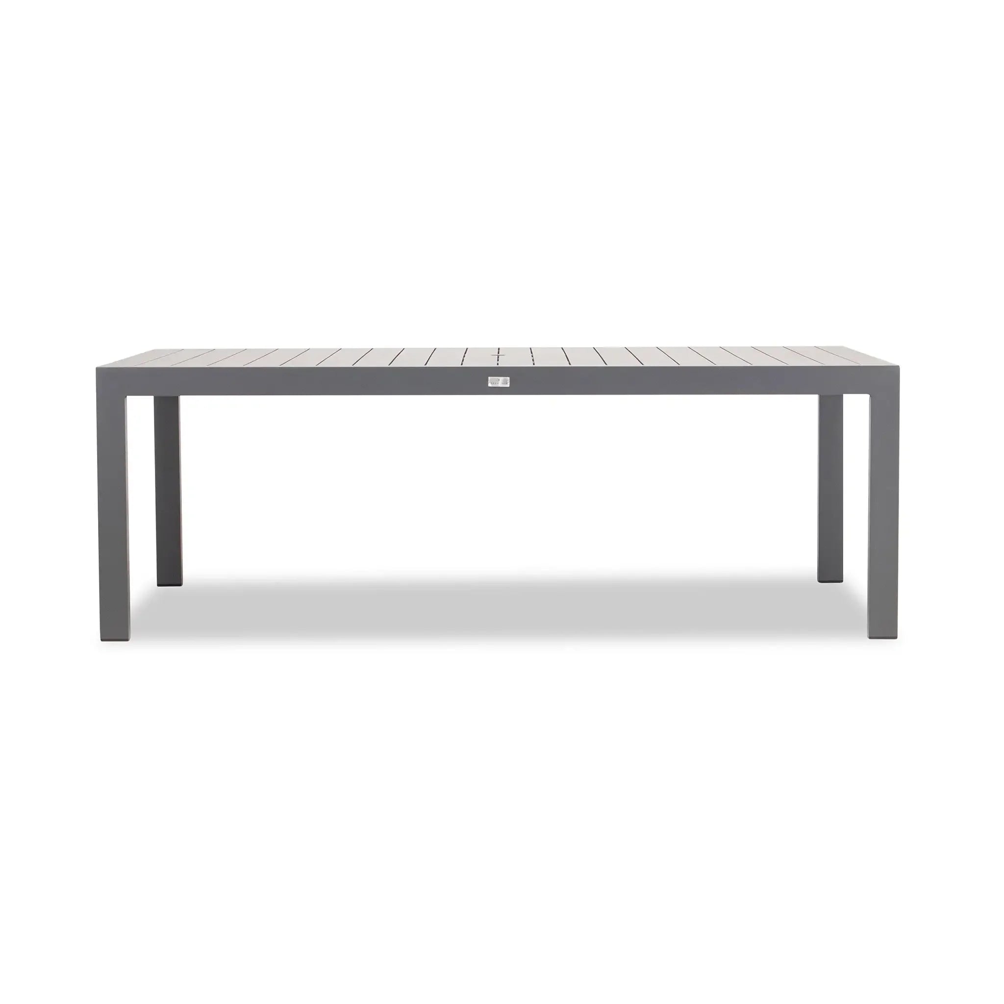 Harmonia Living Classic Aluminum 8-Seat Aluminum Rectangular Dining Table - Slate 1