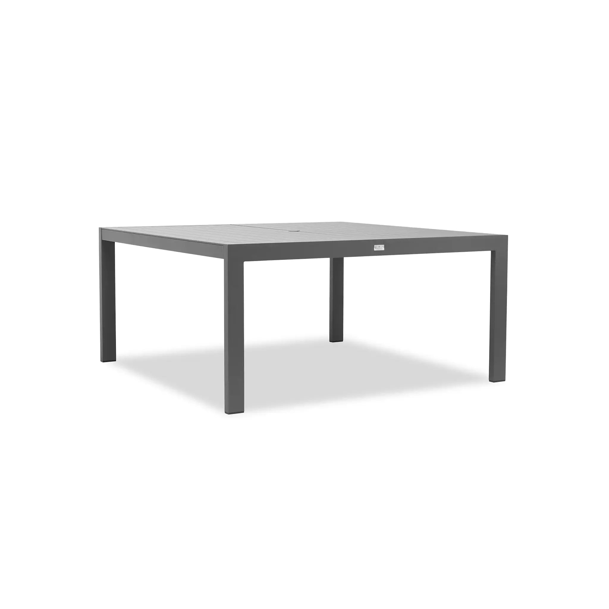 Harmonia Living Classic Aluminum 8-Seat Aluminum Square Dining Table - Slate 2