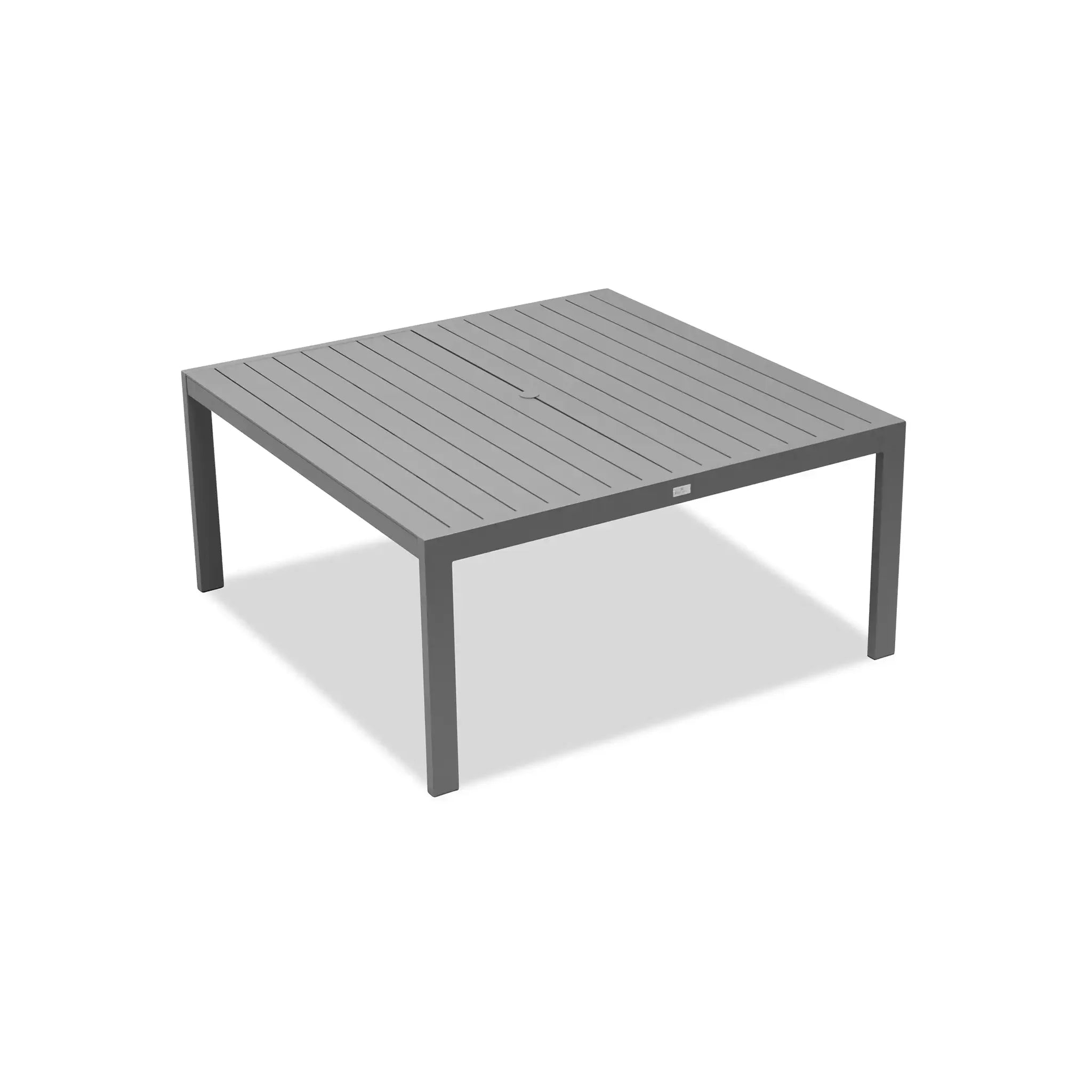 Harmonia Living Classic Aluminum 8-Seat Aluminum Square Dining Table - Slate 3