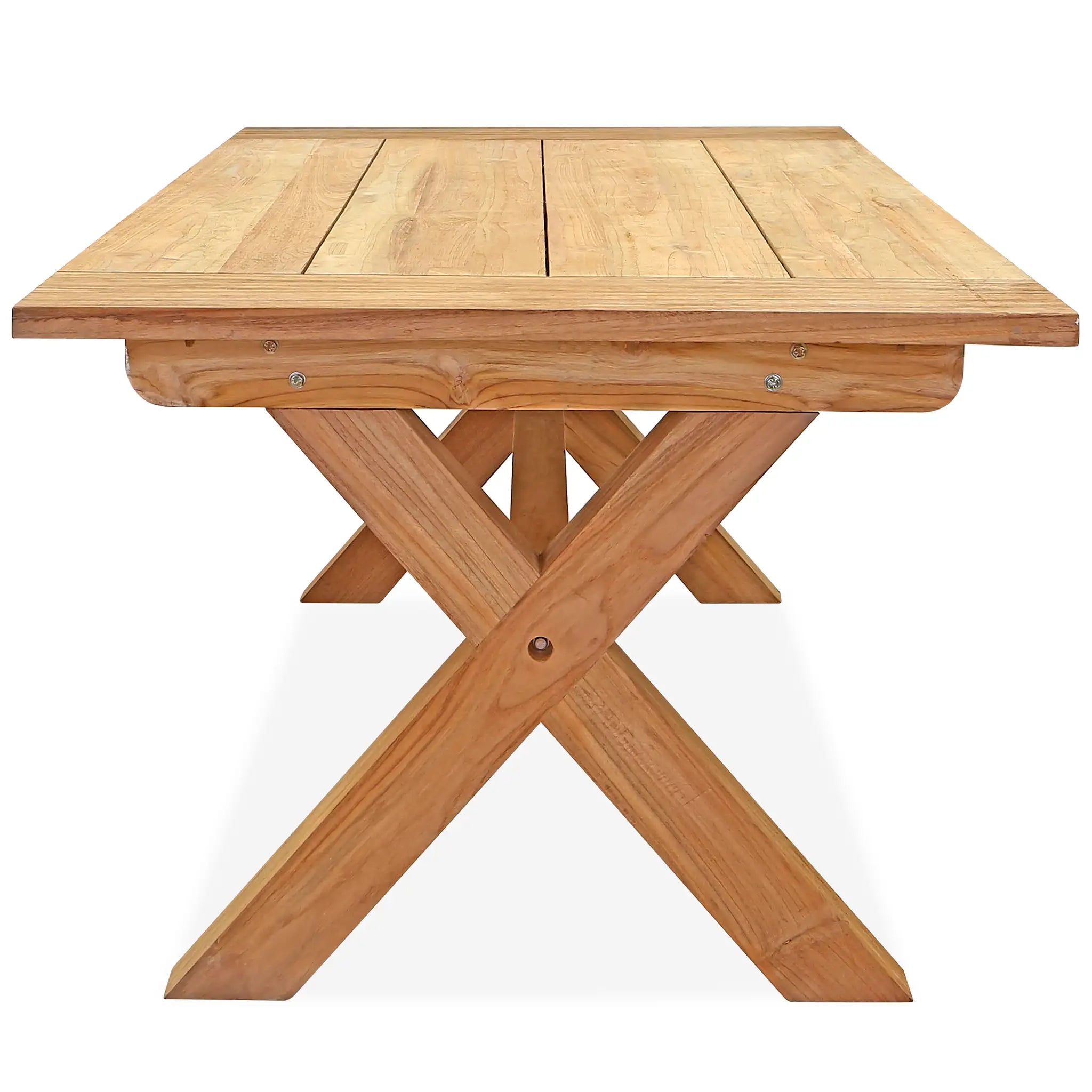 Harmonia Living Fields 6 Seat Reclaimed Teak Dining Set w Benches 6