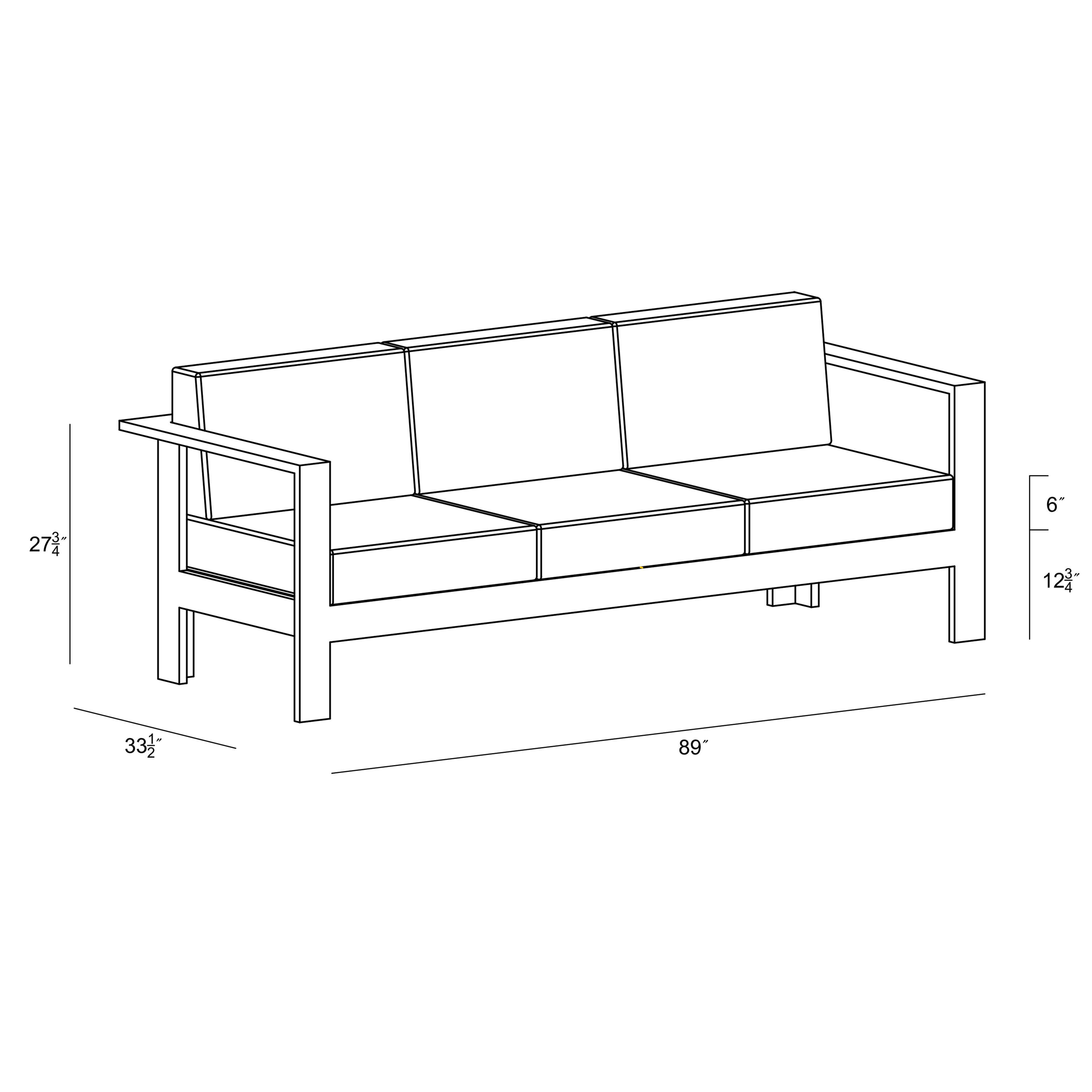 Ando Sofa - Canvas Natural