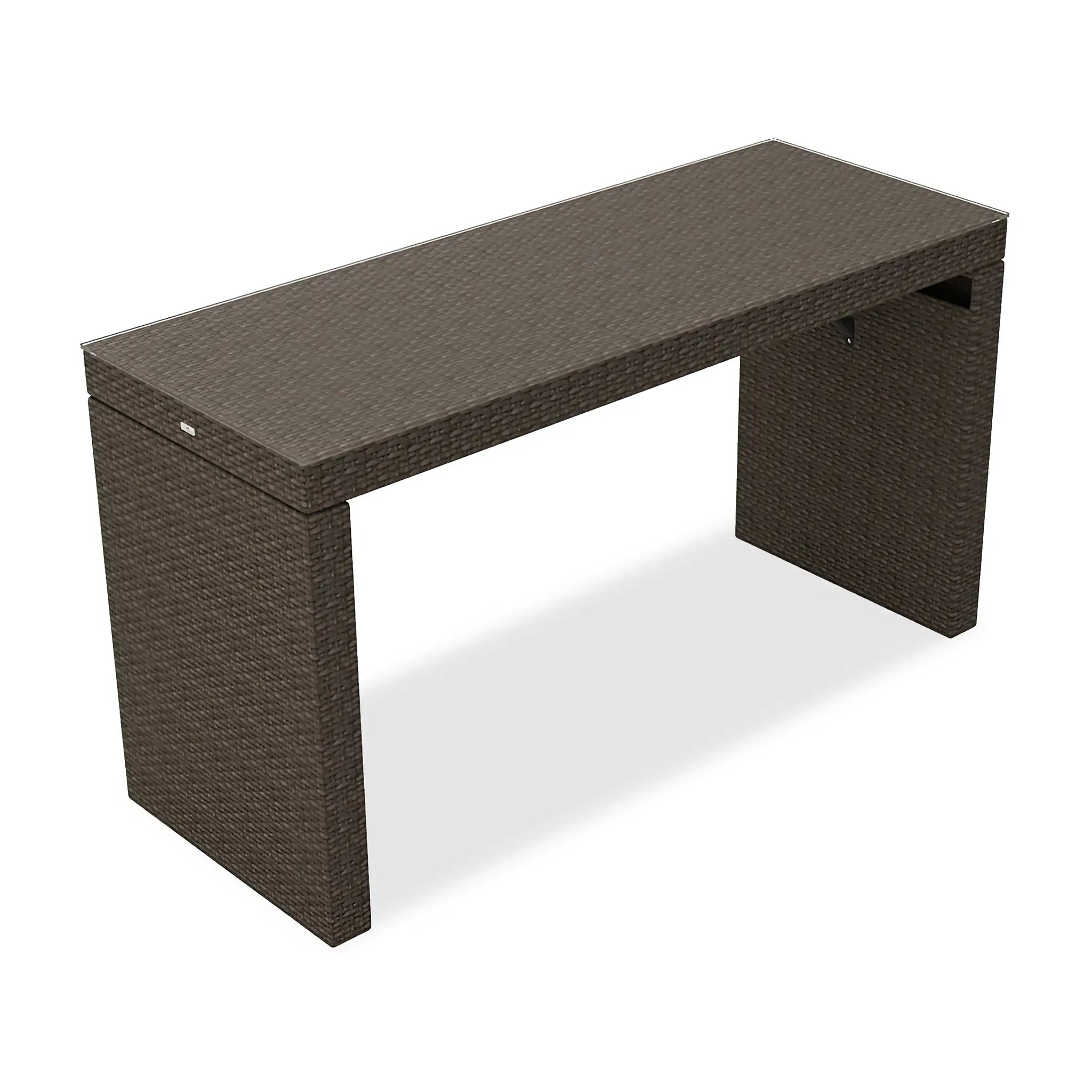 Harmonia Living Arden 6-Seat Aluminum Rectangular Bar Table 2