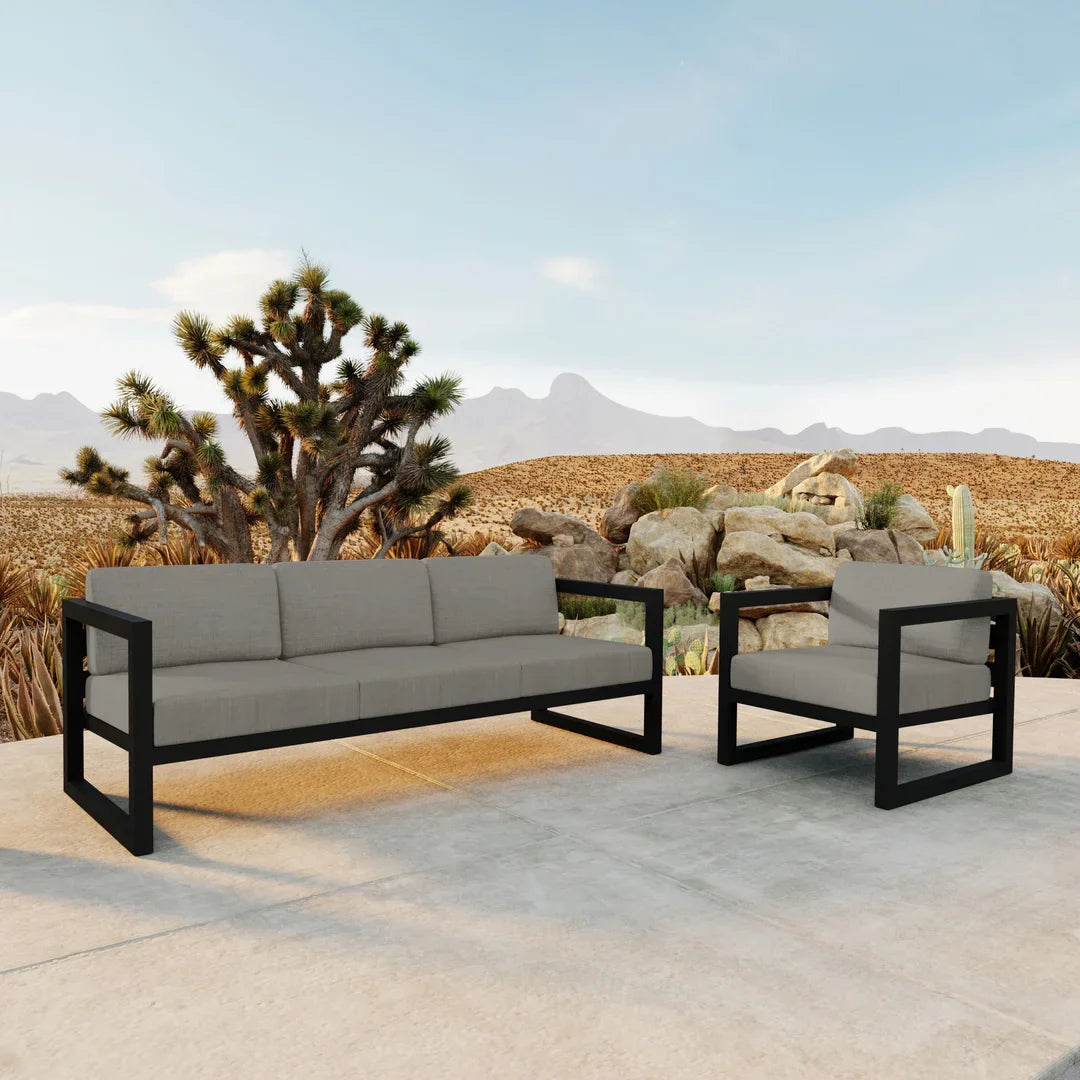 Avion 2 Piece Aluminum Sofa Set