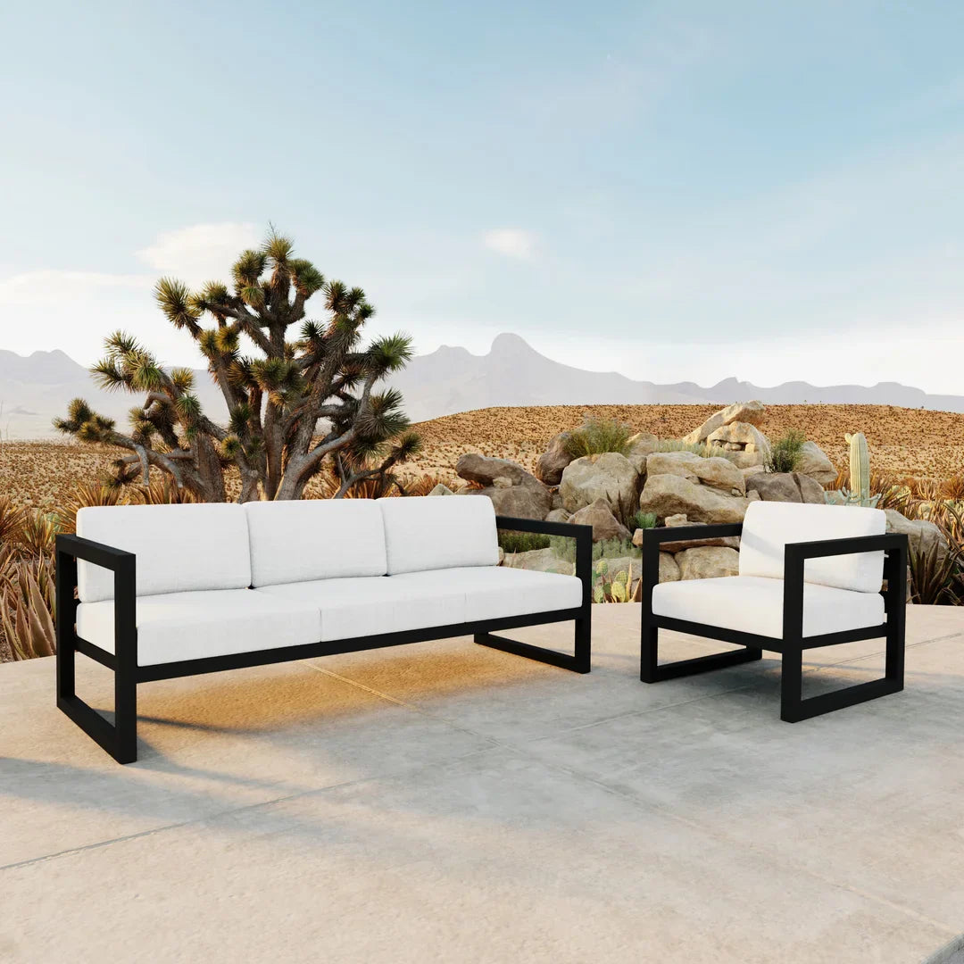 Avion 2 Piece Aluminum Sofa Set