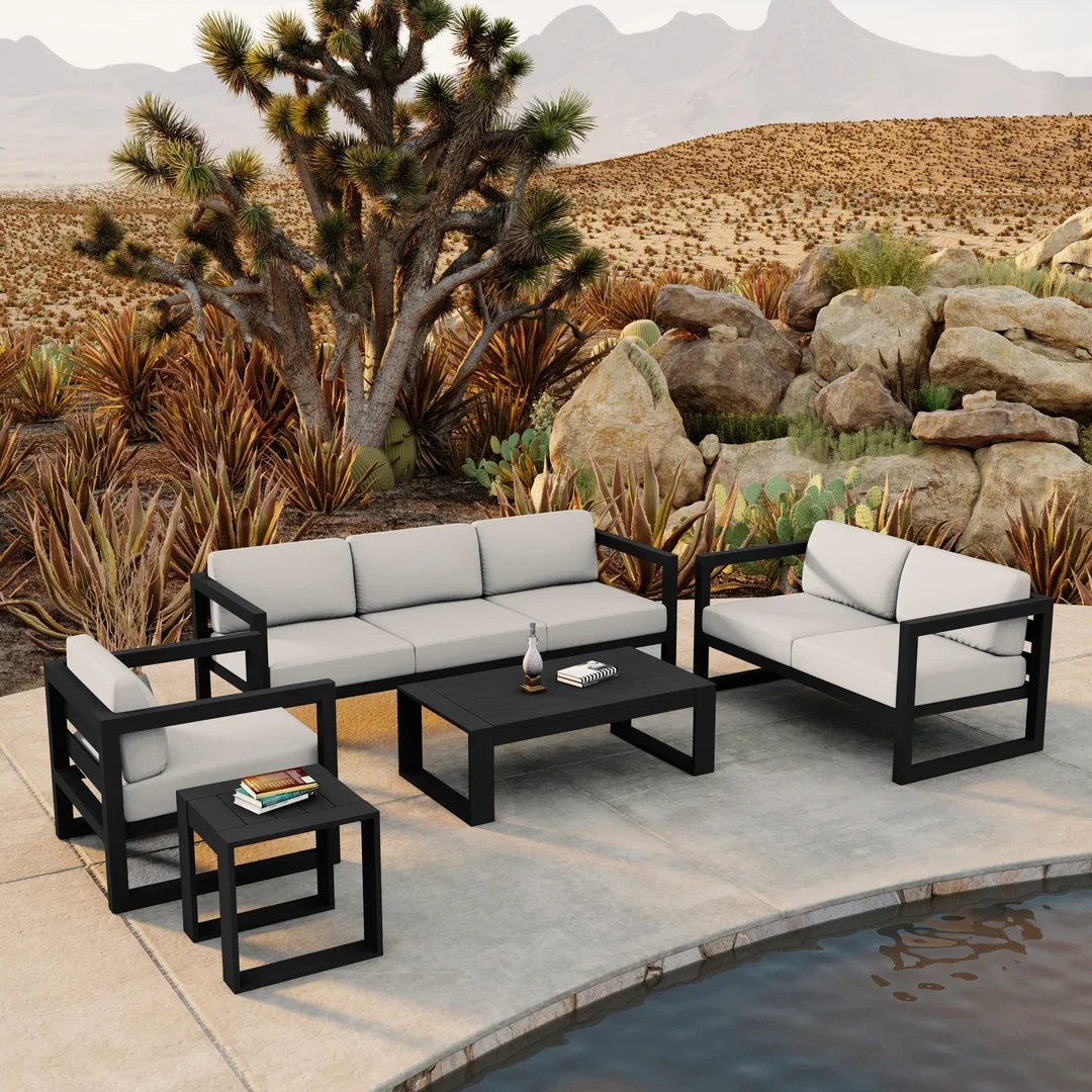 Avion 5 Piece Aluminum Sofa Set