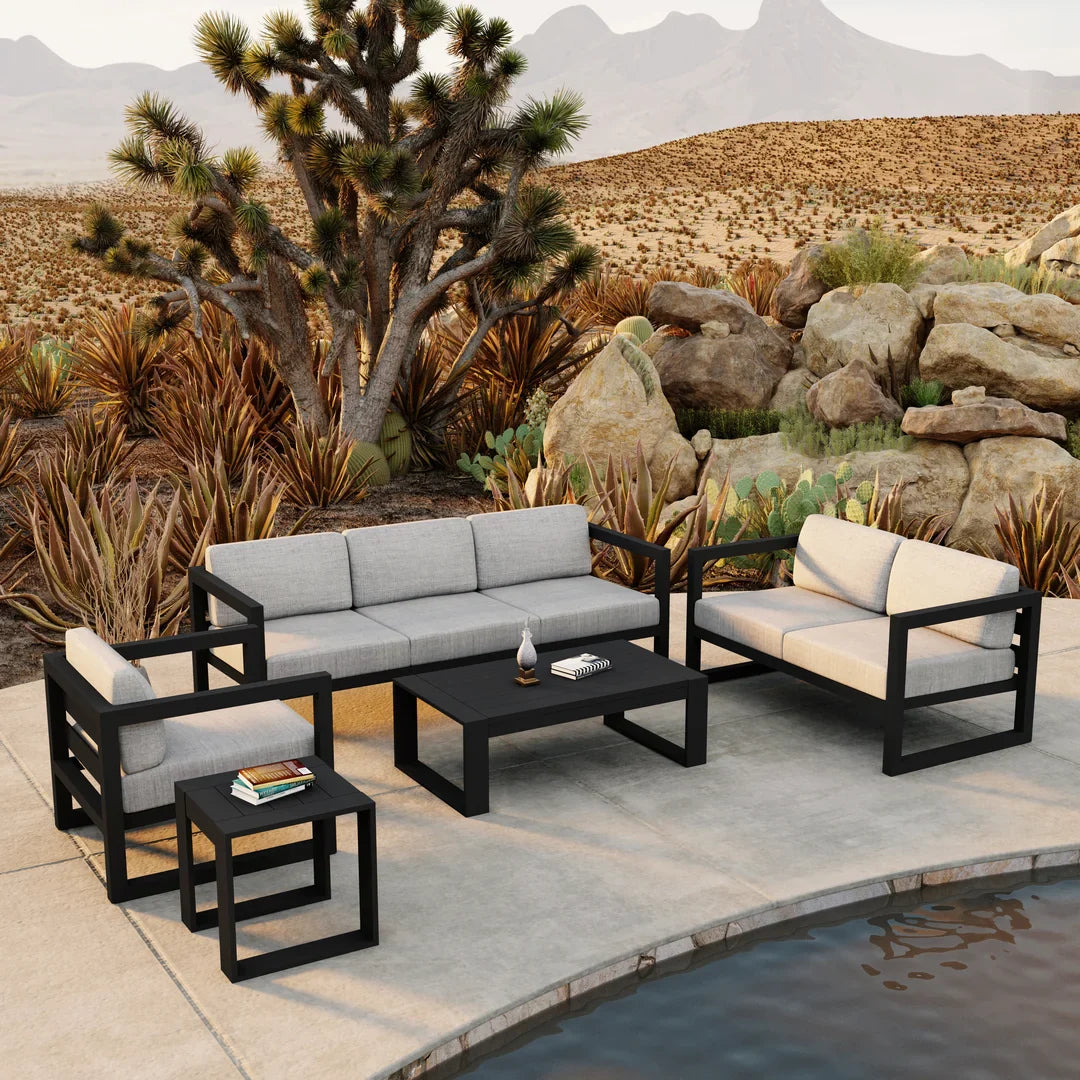 Avion 5 Piece Aluminum Sofa Set